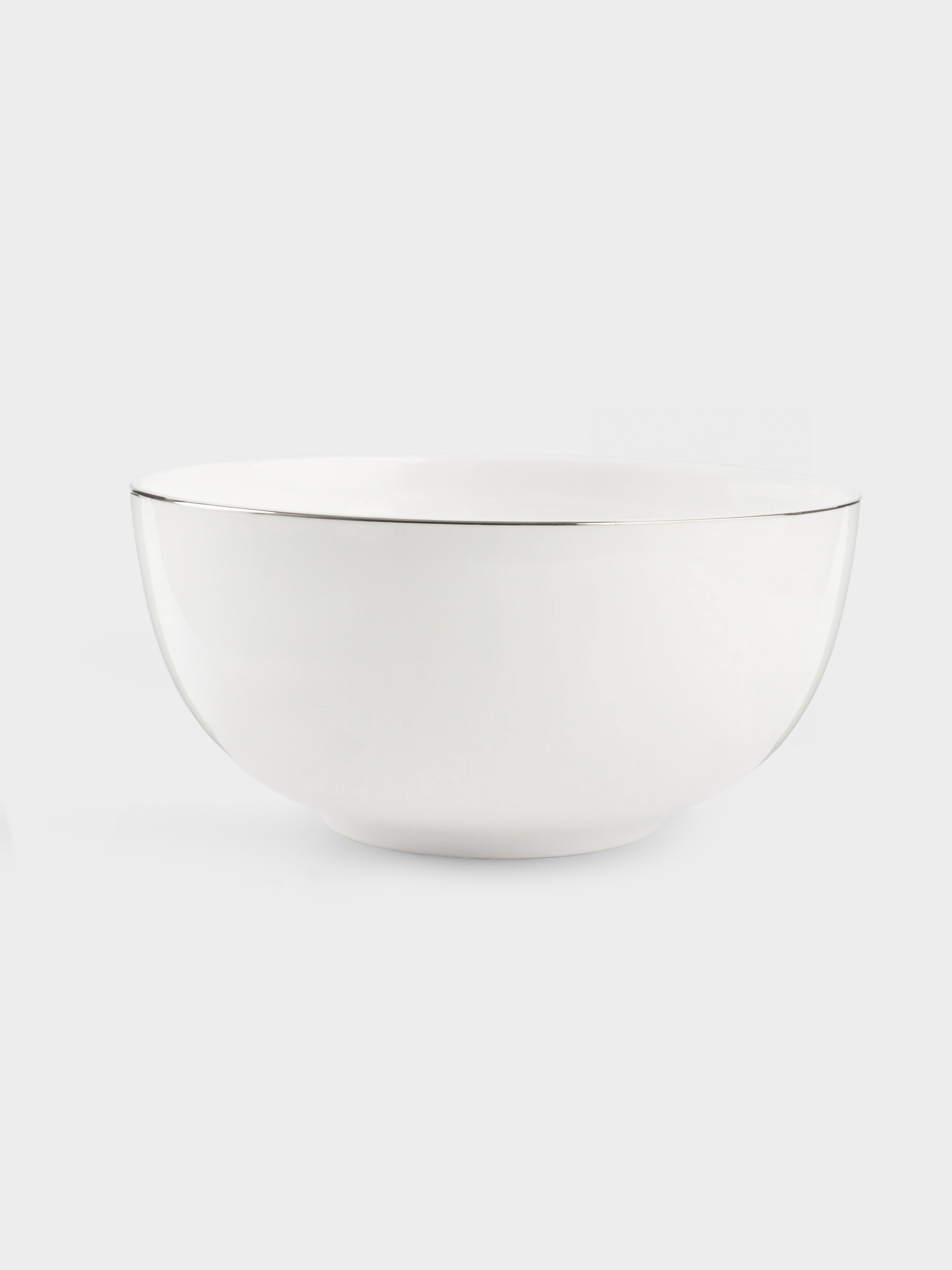 Салатник, 18х8 см, 1,2 л, фарфор F, белый, Ideal silver, image-0