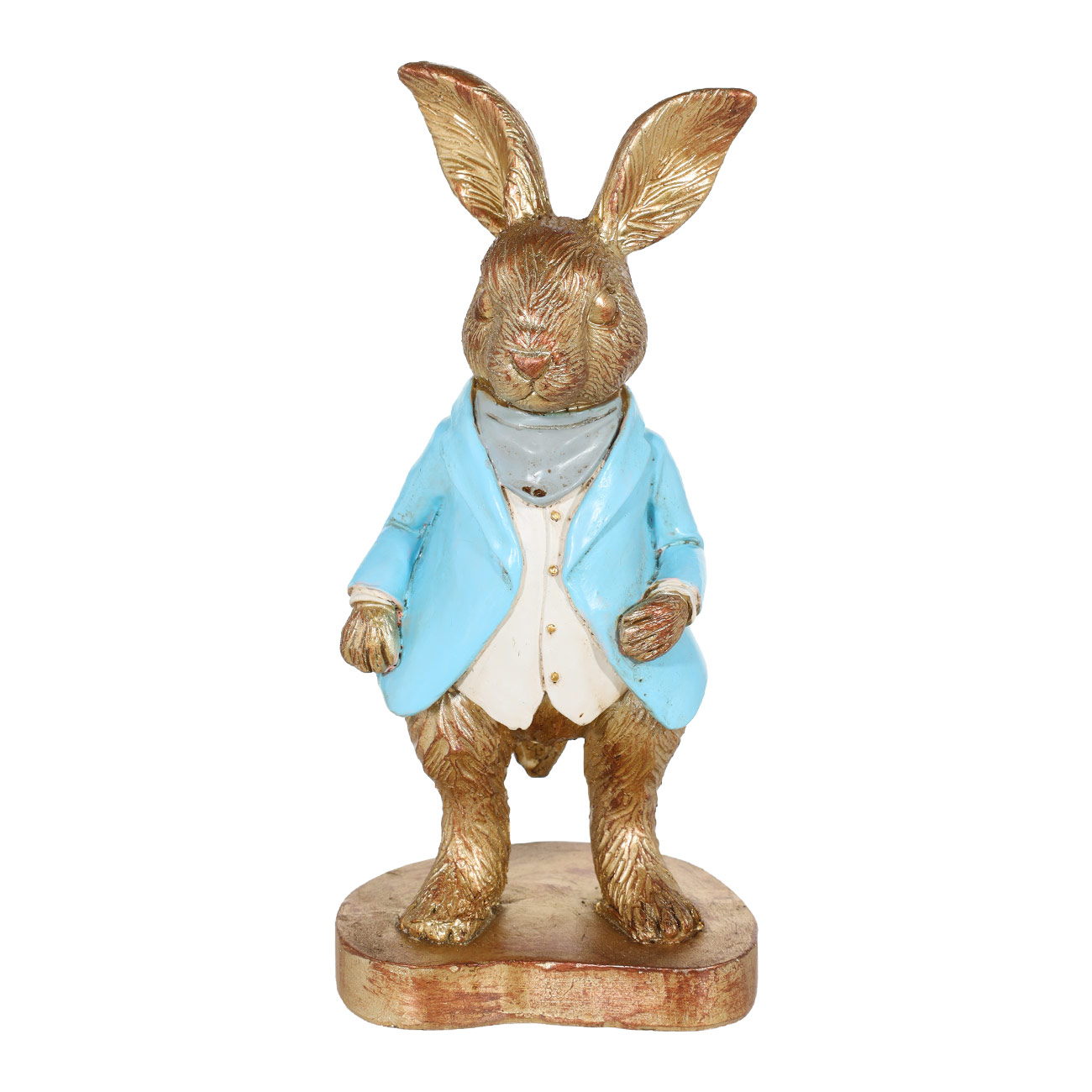 

Статуэтка, 15 см, полирезин, Золотистый кролик во фраке, Rabbit