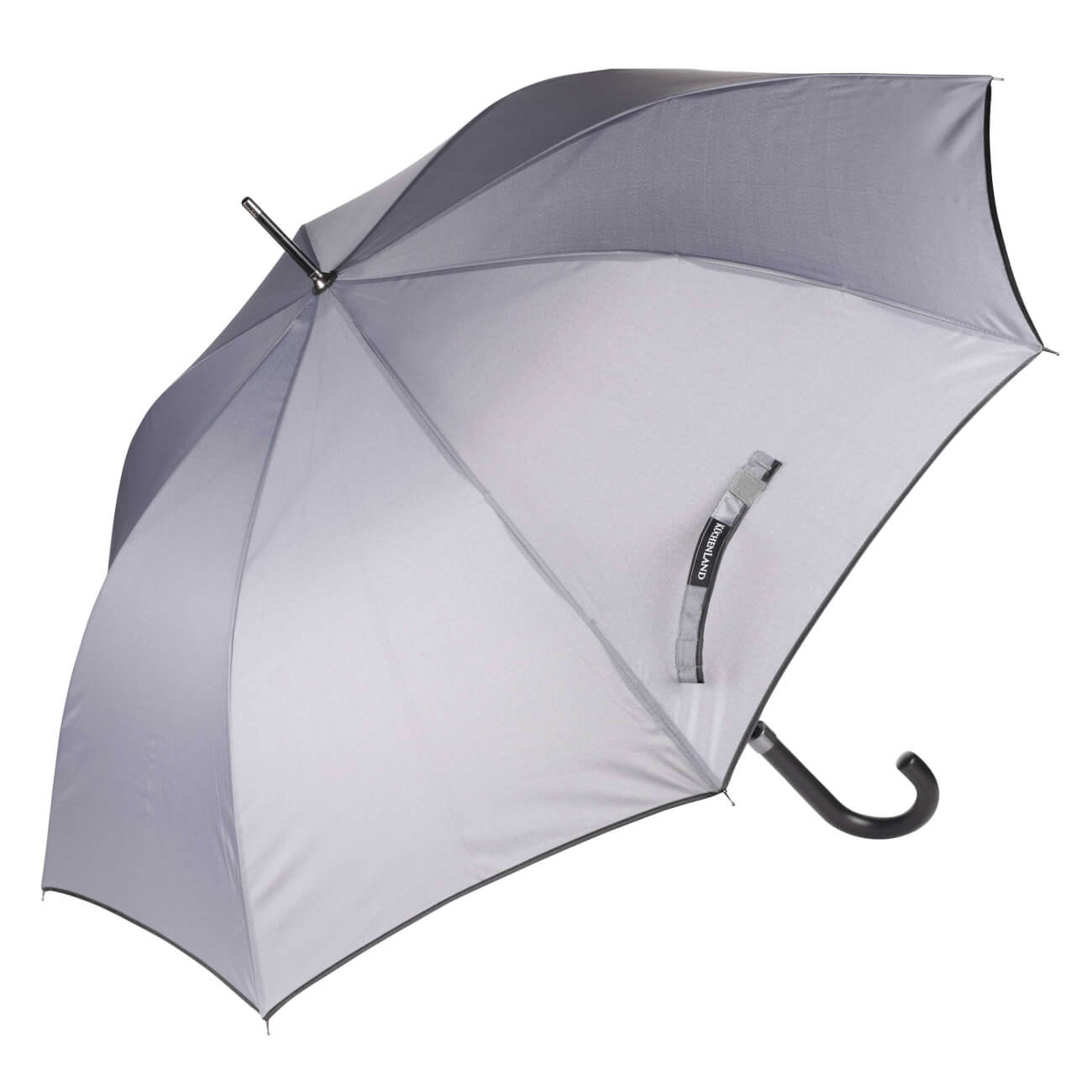 зонт для женщин автомат трость 8 спиц 58 см облака полиэстер y9 288 Зонт-трость, 86 см, серый, эпонж, Downpour