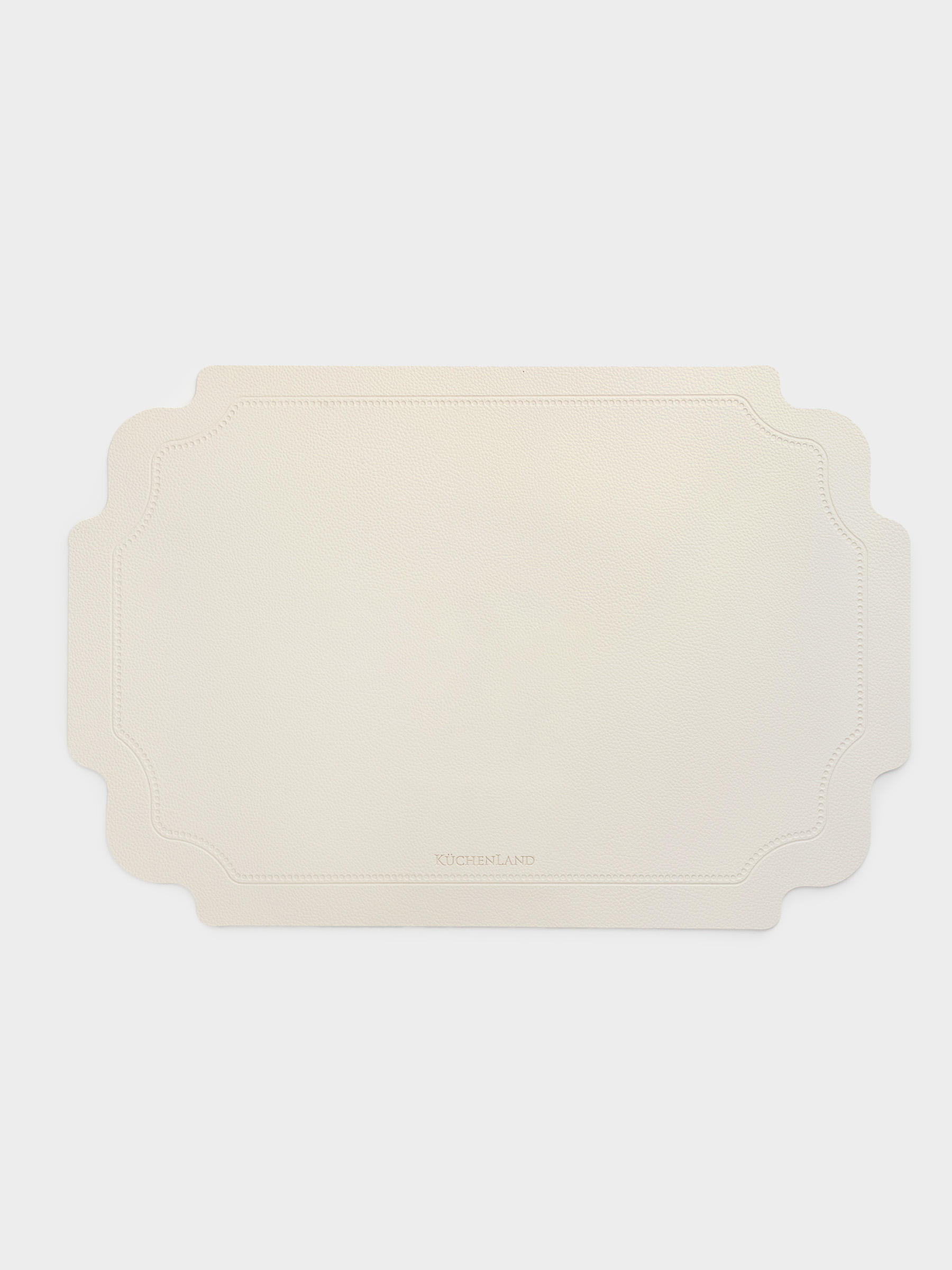 Салфетка под приборы, 30х45 см, ПВХ, фигурная, бежевая, Винтаж, Rock vintage, image-0