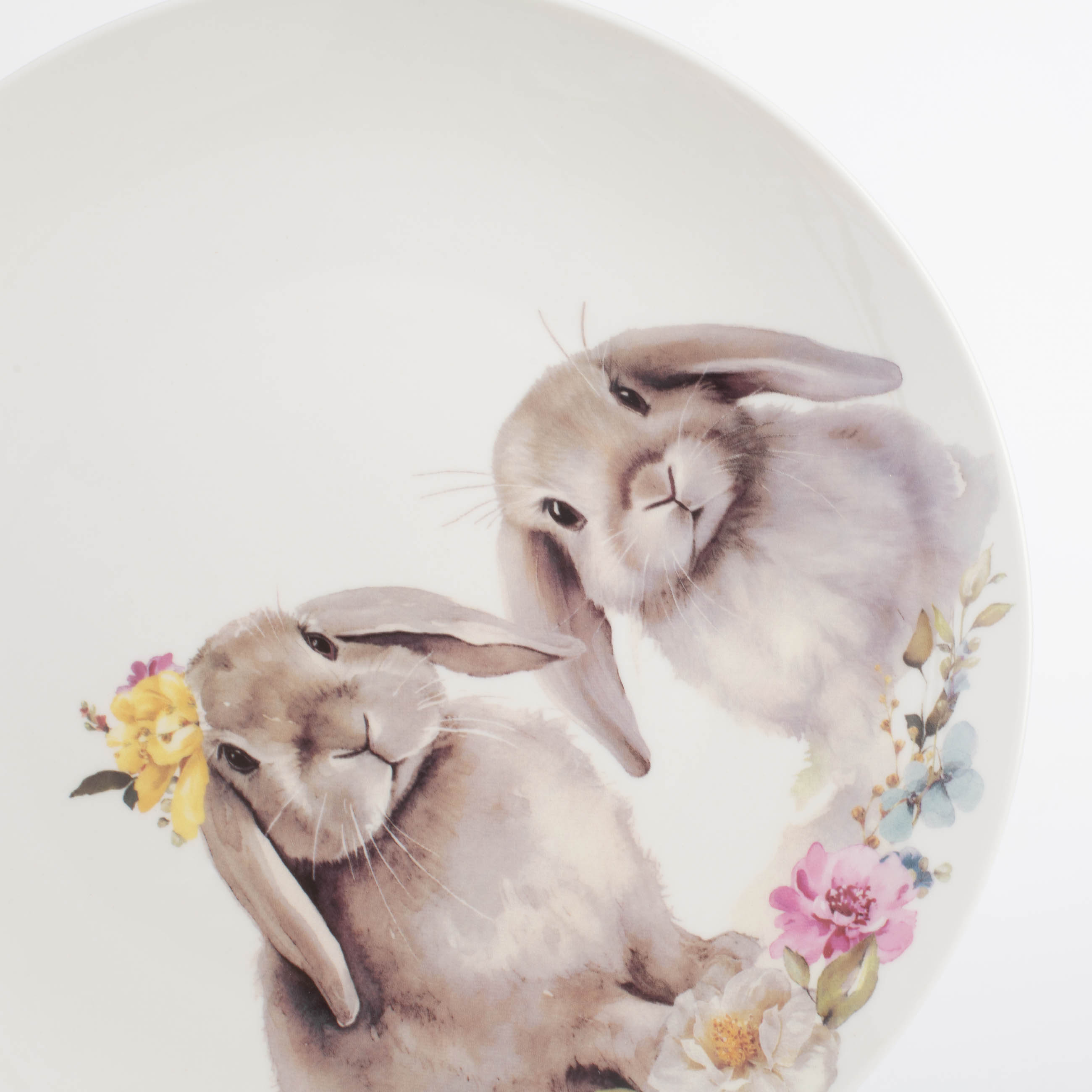 Тарелка обеденная, 27 см, фарфор N, Кролики с цветами, Pure Easter изображение № 5