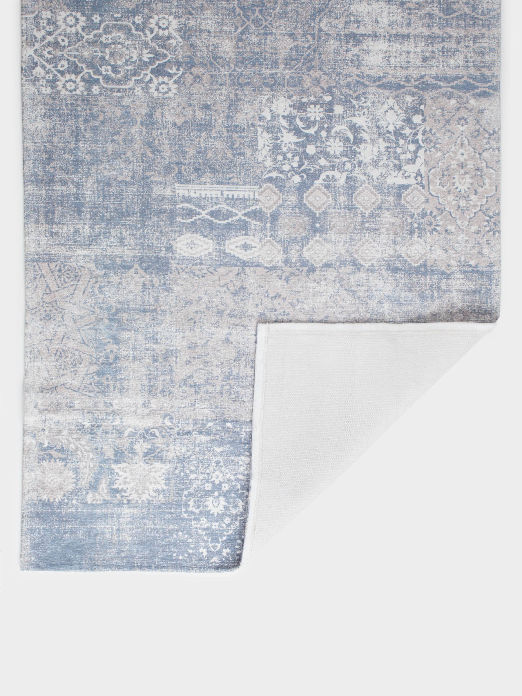 Коврик, 80х200 см, шенилл/хлопок, бежевый, Узоры, Traces, image-3