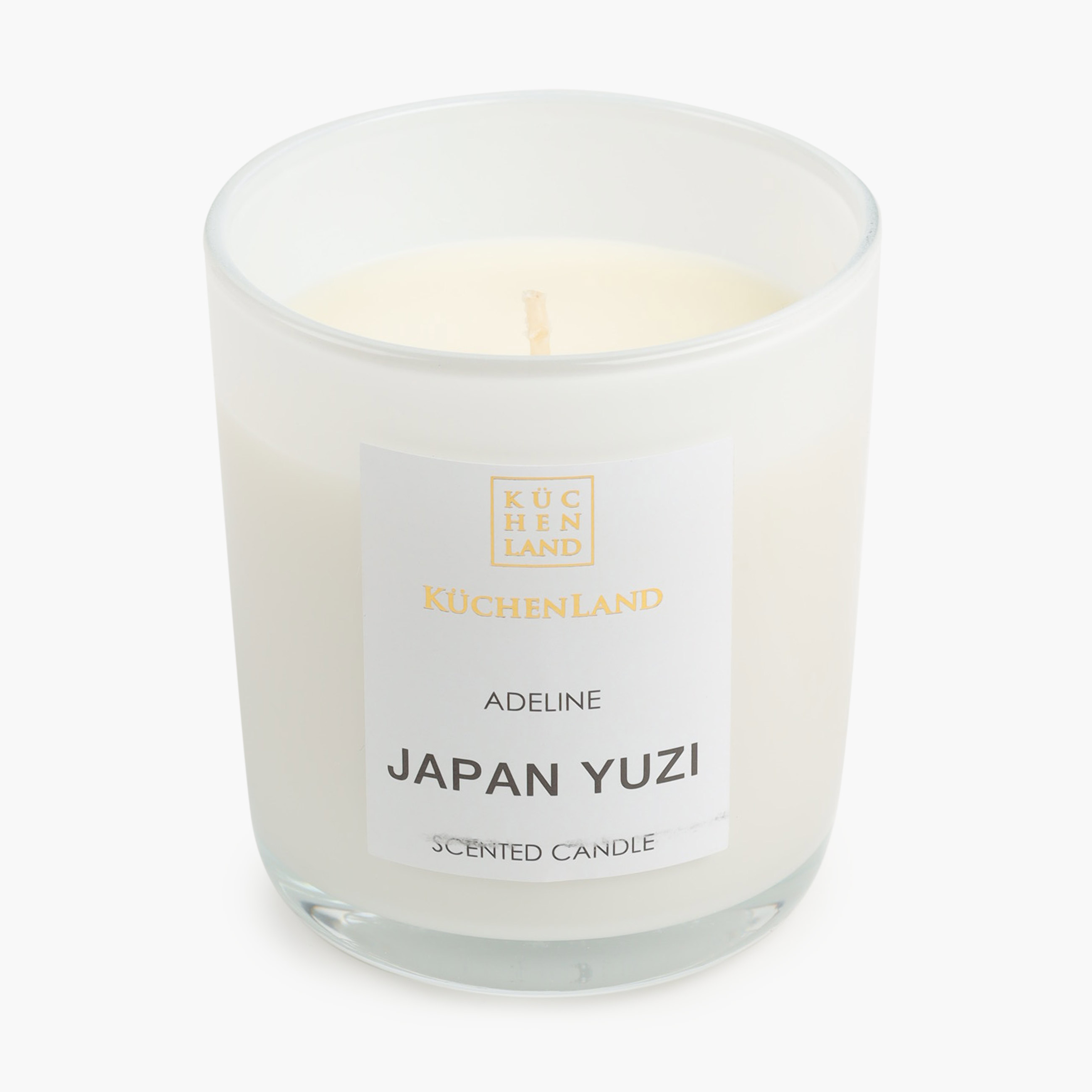 Свеча ароматическая, 9 см, в подсвечнике, с крышкой, стекло, Japan Yuzi, Adeline изображение № 3