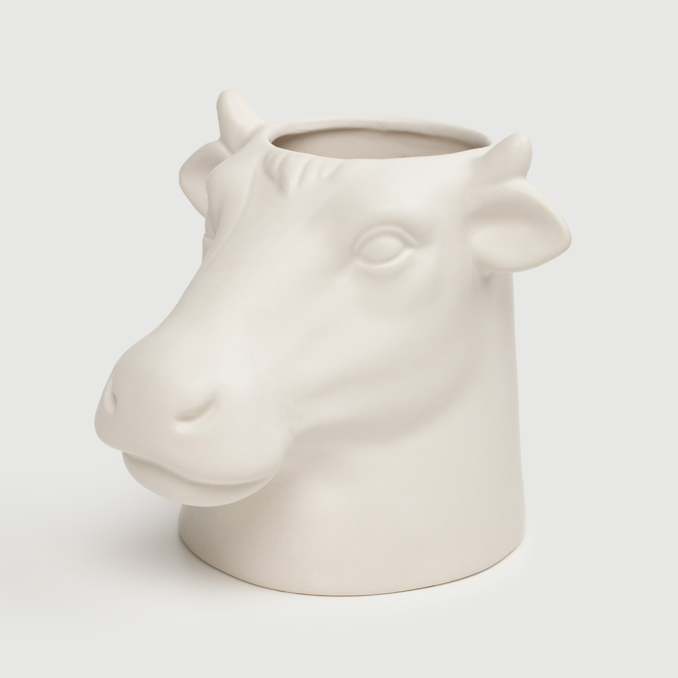 Подставка для кухонных принадлежностей, 15 см, керамика, белая, Корова, Polar bull, image-1