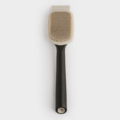 Щетка-скребок для мытья на кухне, 23 см, силикон/нейлон, серо-черная, Black clean ,image-0
