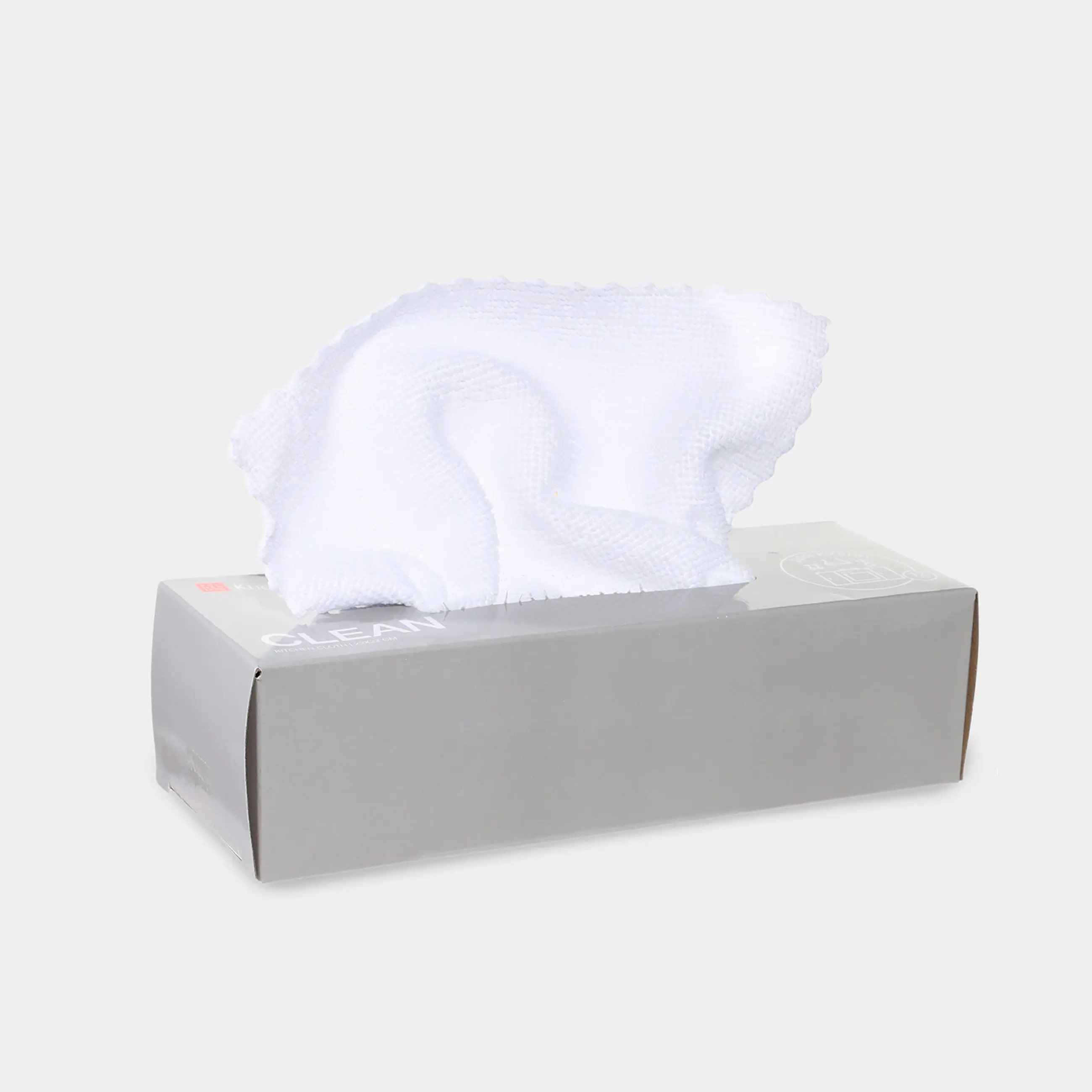 Тряпка для кухни, 22х22 см, 12 шт, микрофибра, белая, Clean