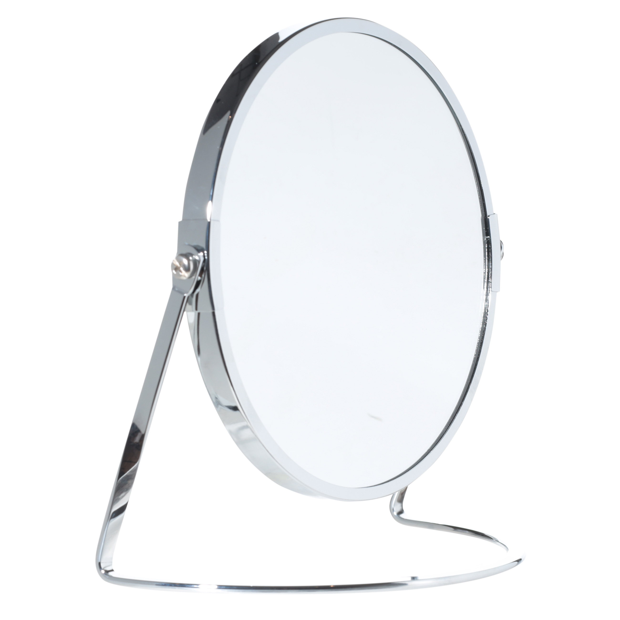 Зеркало настольное, 20х17 см, двустороннее, металл, круглое, Fantastic изображение № 2