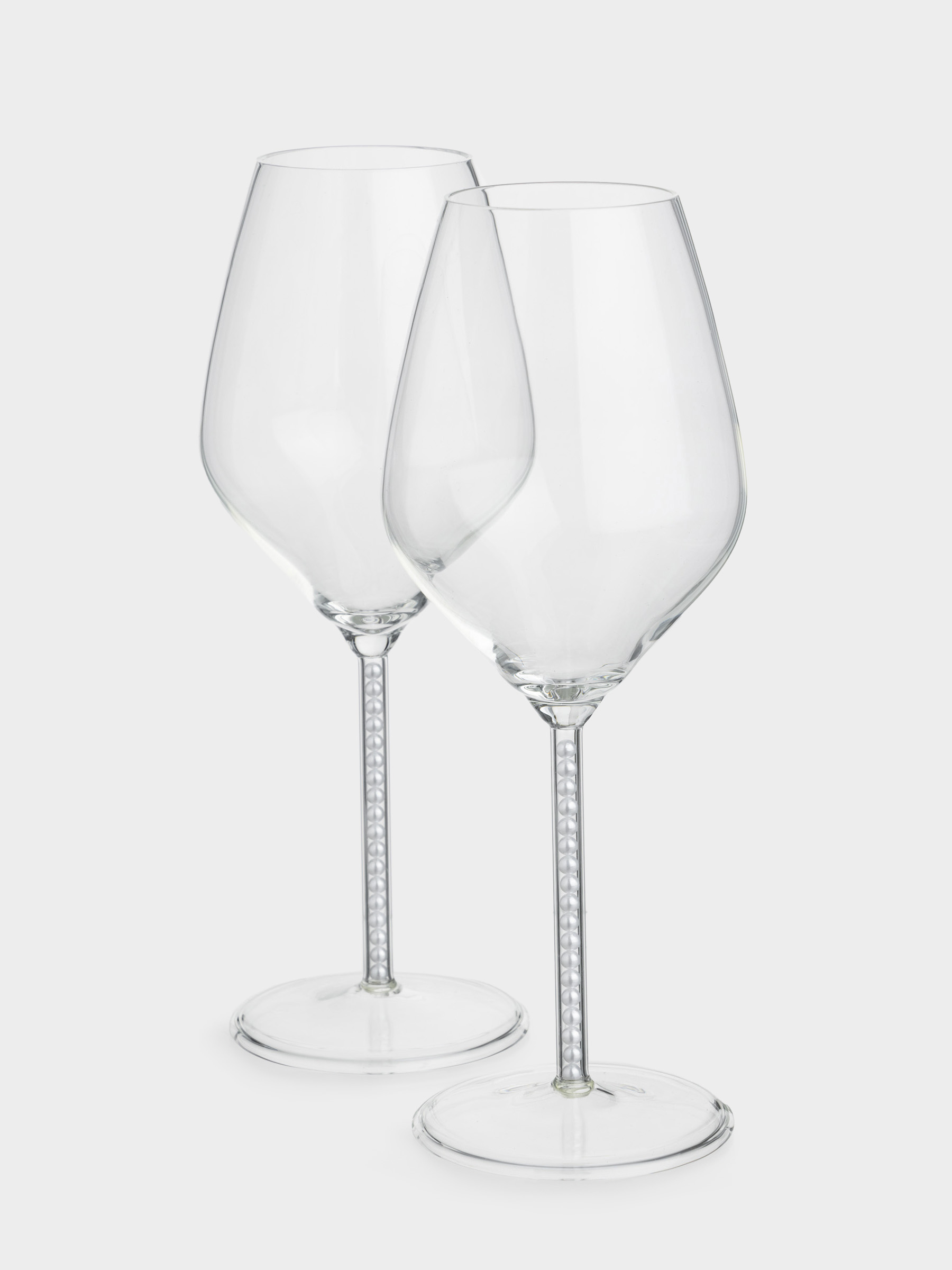 Бокал для вина, 450 мл, 2 шт, с жемчужинами, стекло/пластик, Crystal pearl, image-2