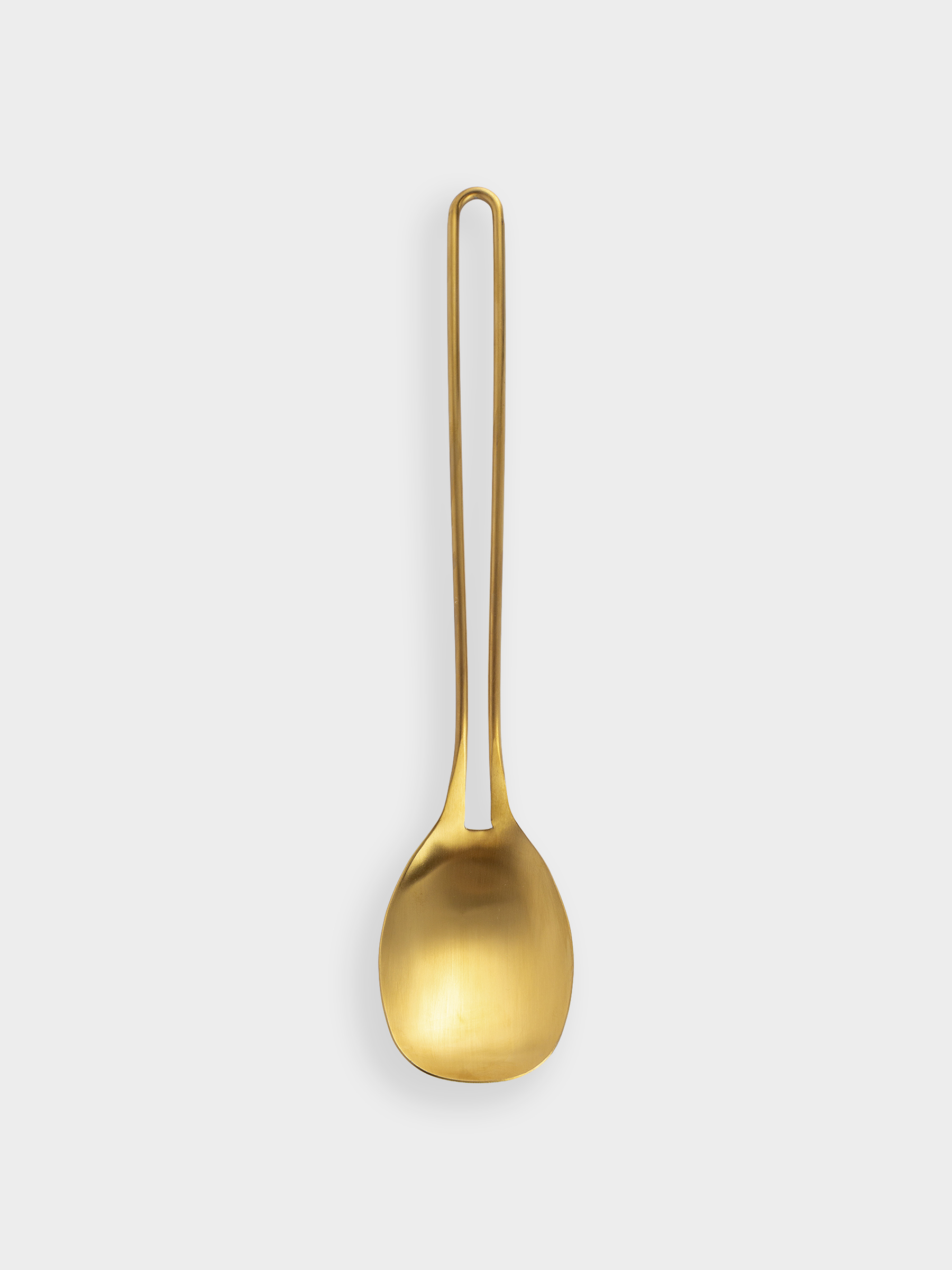 Ложка сервировочная, 37 см, сталь, золотистая, Device gold, image-0