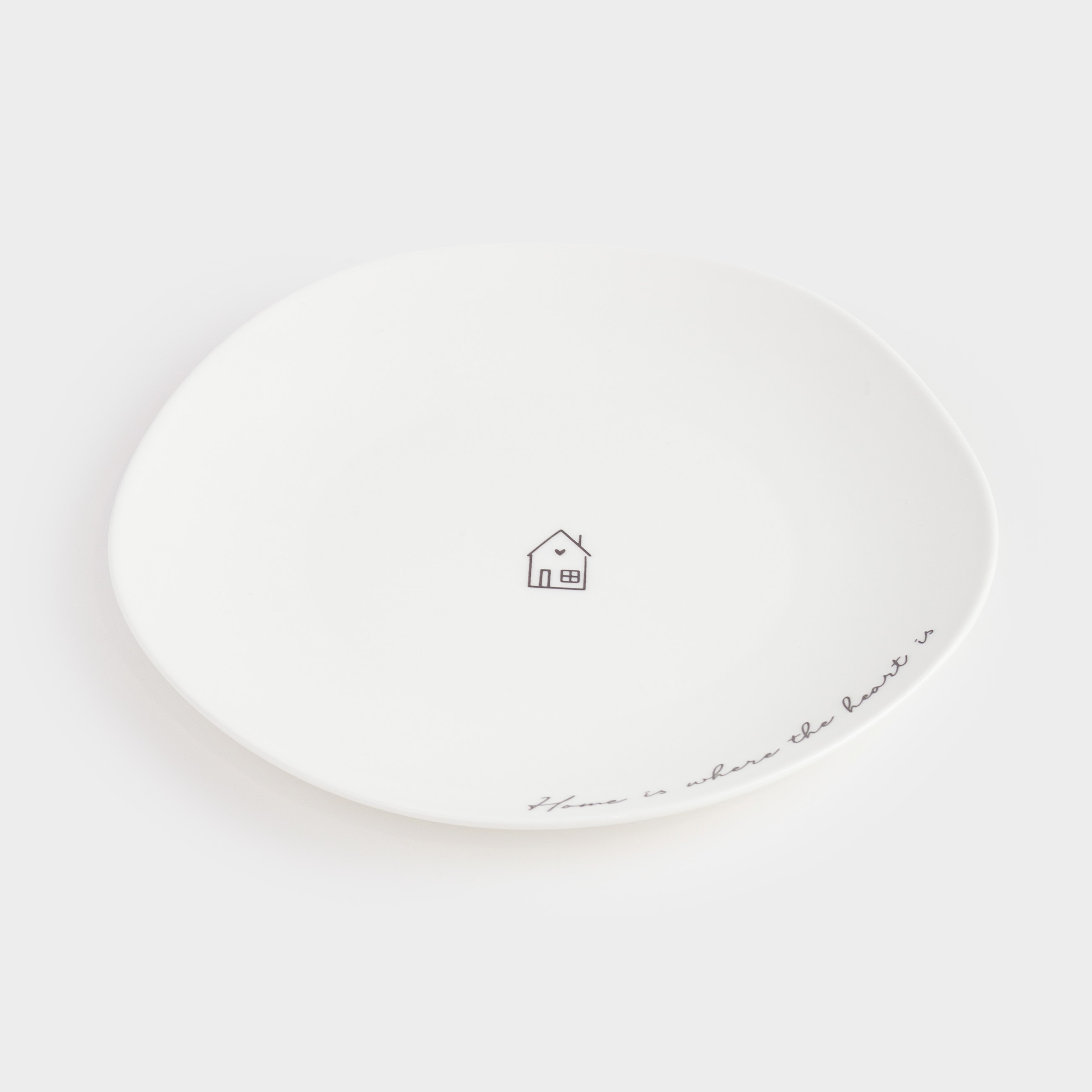 Тарелка закусочная, 21 см, фарфор P, белая, Дом, Amour, image-2