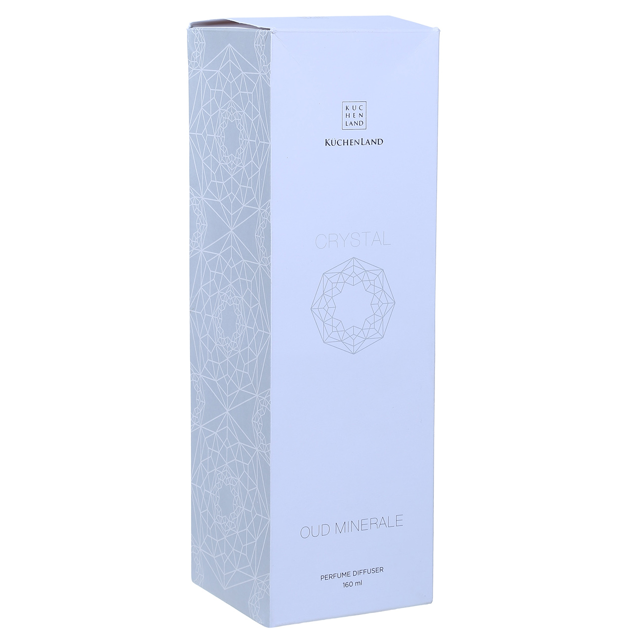 Ароматический диффузор, 160 мл, с кристаллами, черный, Oud Minerale, Crystal