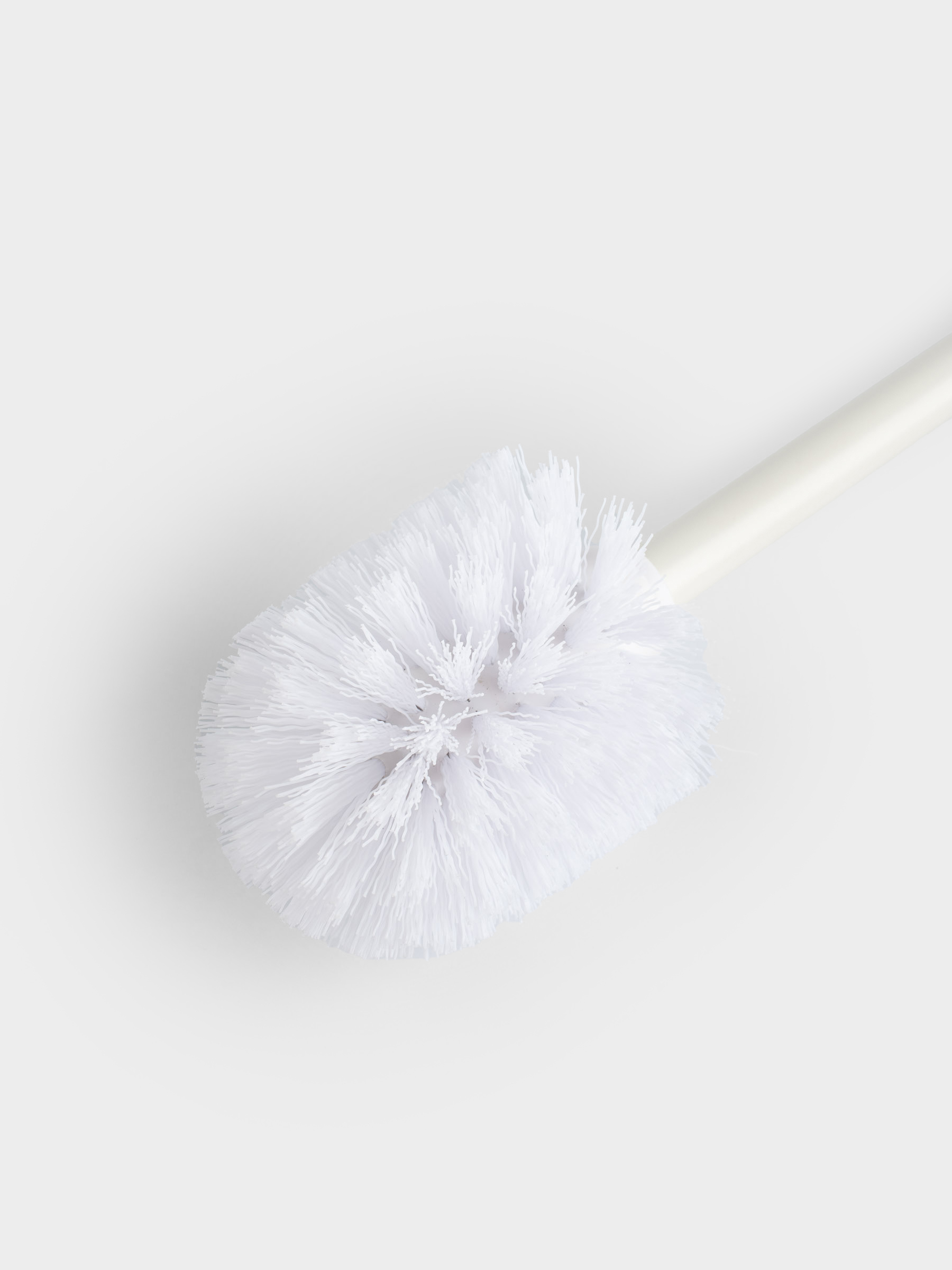 Ерш туалетный, 46 см, с подставкой, пластик/полирезин, молочный, White stripes, image-4