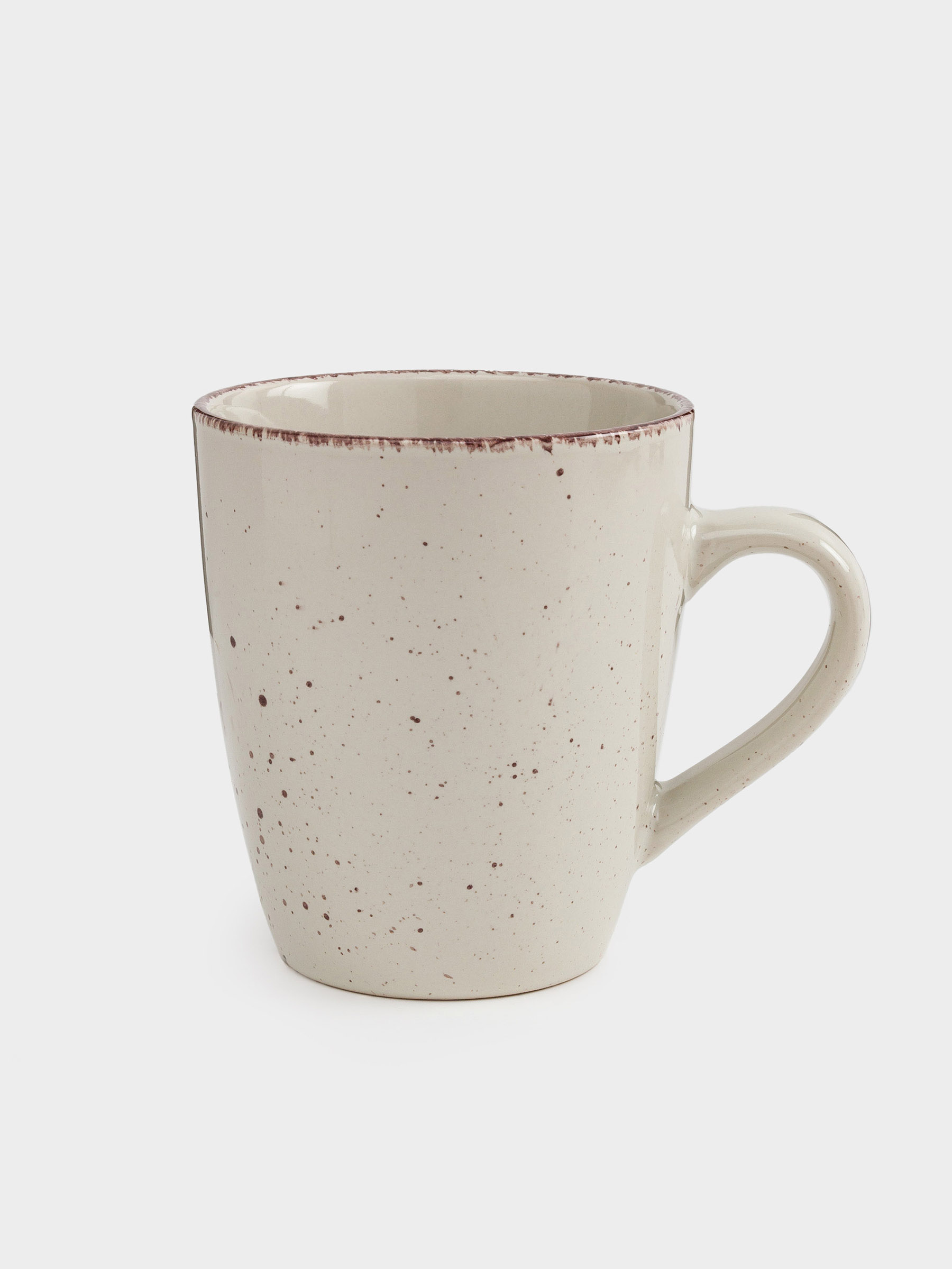 Кружка, 400 мл, 2 шт, керамика, бежевая, в крапинку, Speckled, image-4