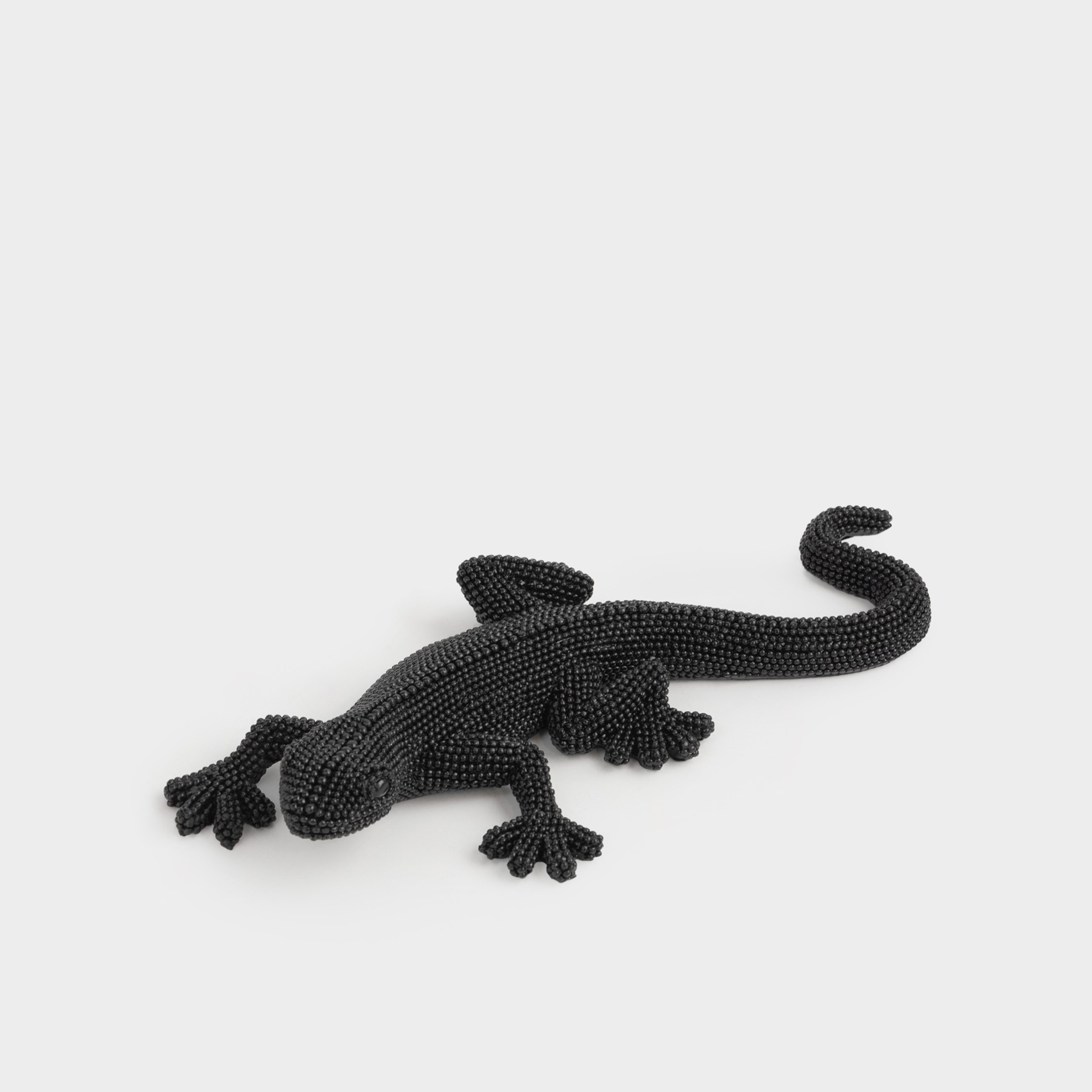 Статуэтка 25 см полирезин черная Ящерица Paradise garden 1490₽