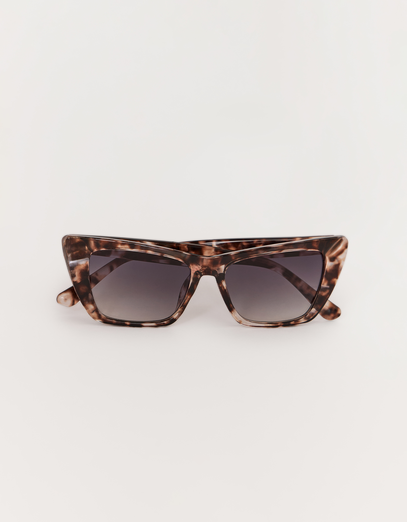 Очки солнцезащитные, пластик, прямоугольные, коричнево-серые, Eyewear, image-0