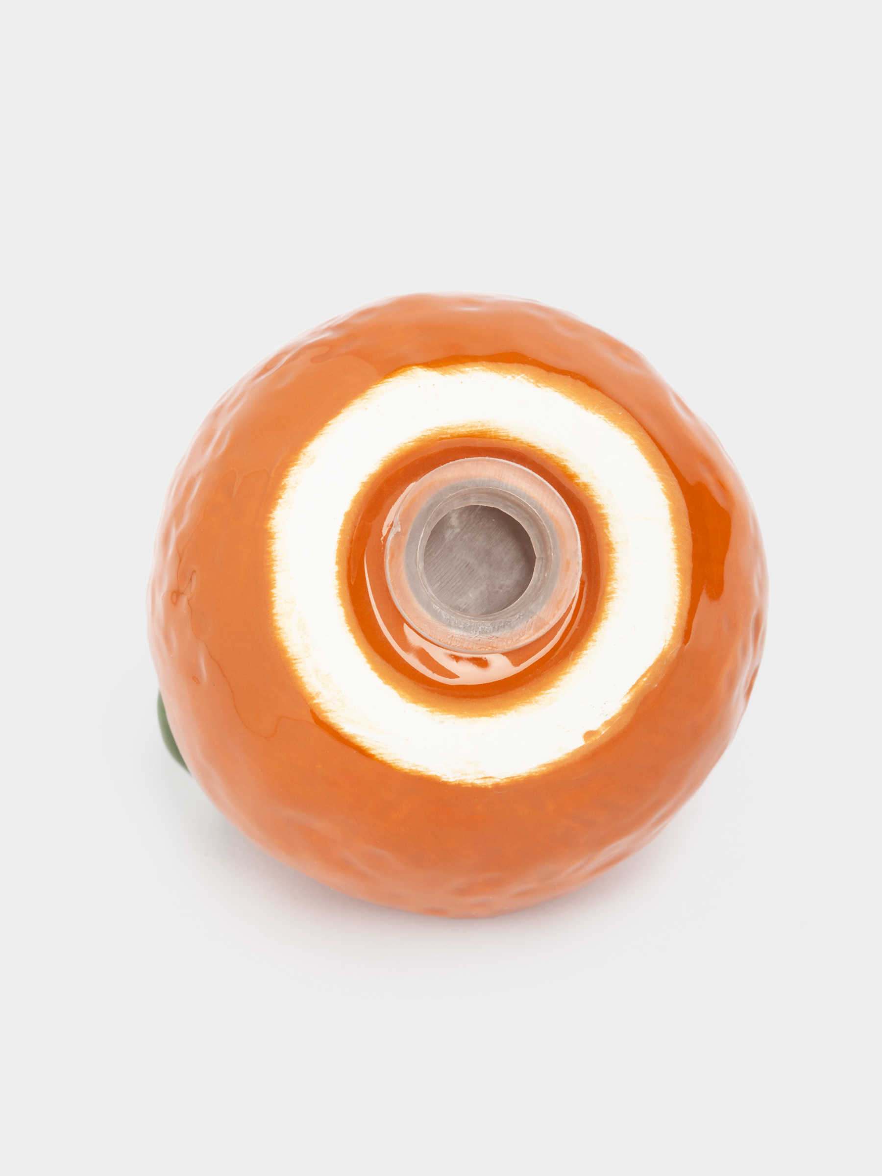 Емкость для соли или перца, 7 см, керамика, оранжевая, Мандарин с листьями, Fruits, image-3