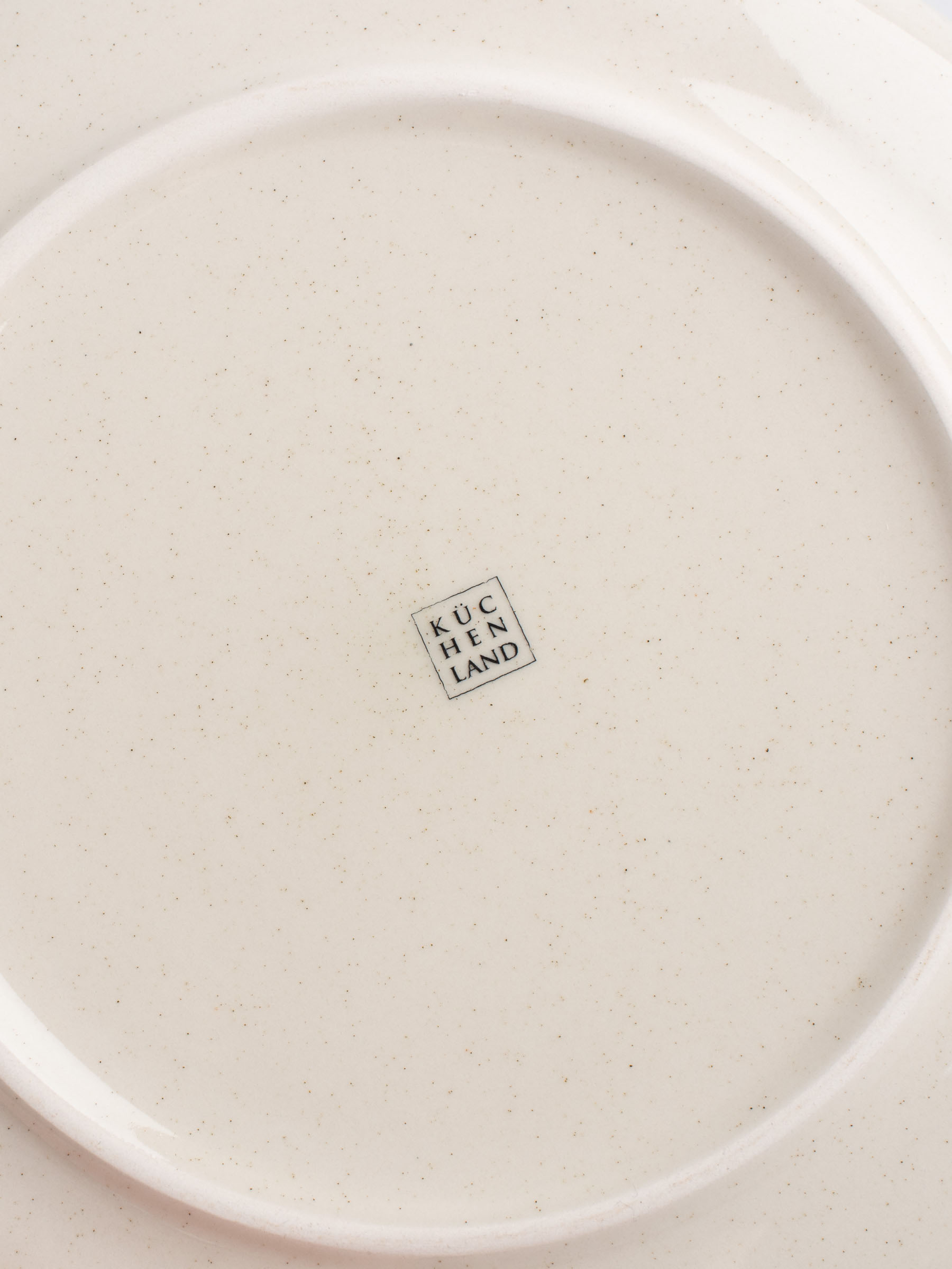 Тарелка обеденная, 28 см, керамика, бежевая, в крапинку, Speckled glaze, image-3