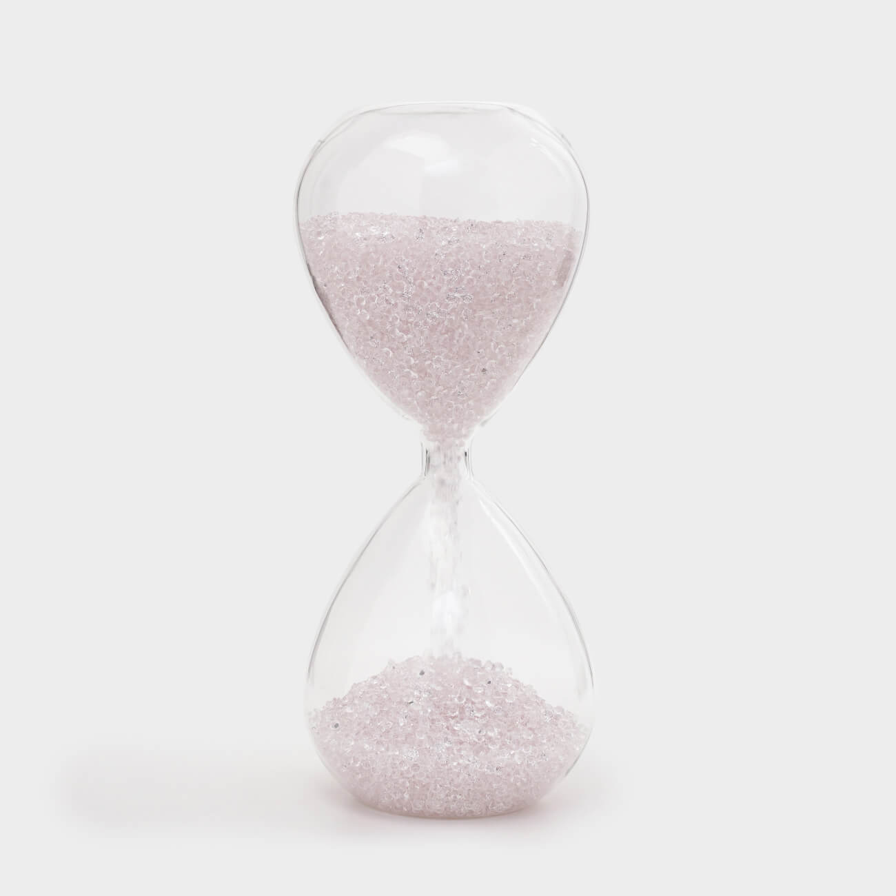Часы песочные, 20 см, 15 секунд, с кристаллами внутри, стекло, Sand time, image-0