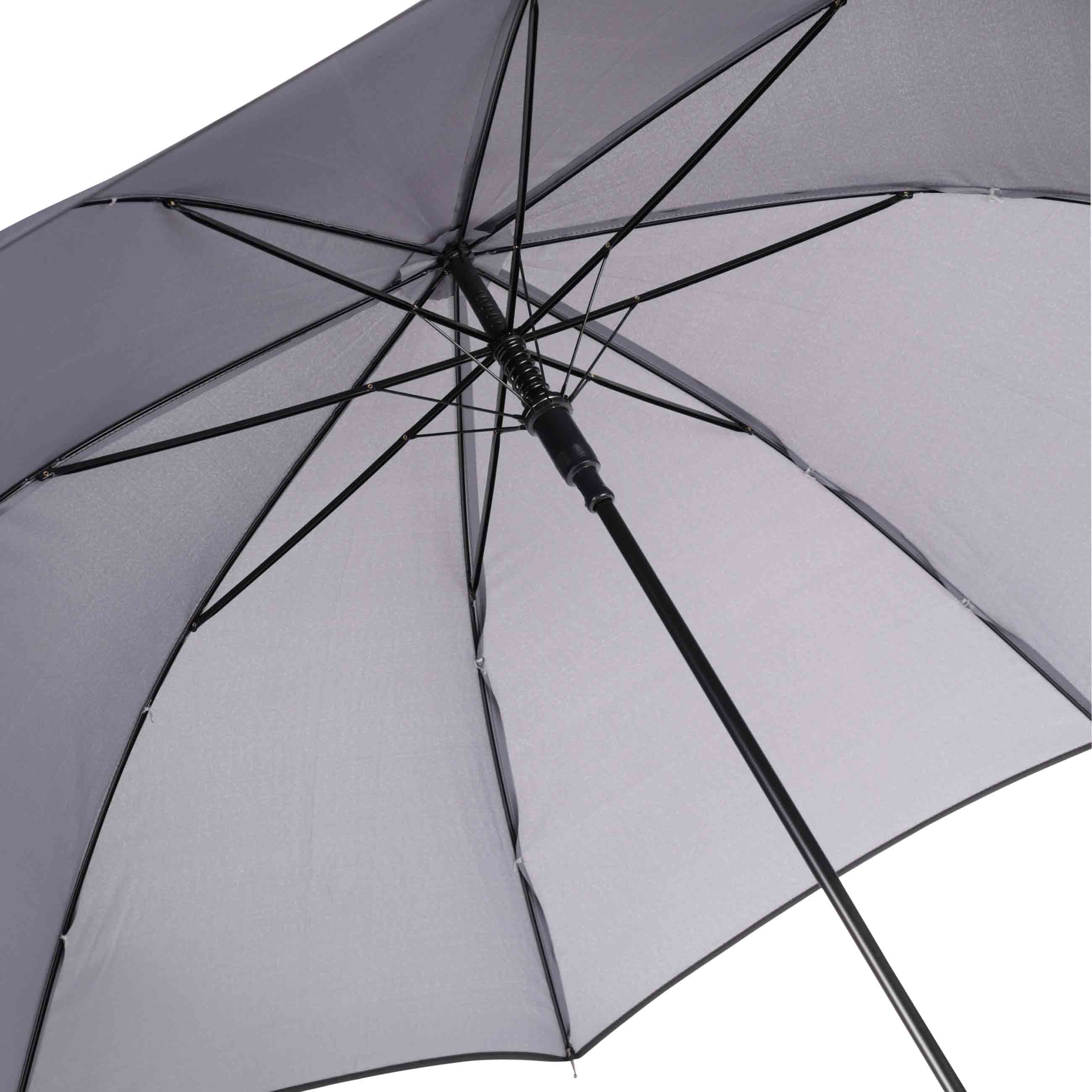 Зонт-трость, 86 см, серый, эпонж, Downpour изображение № 4