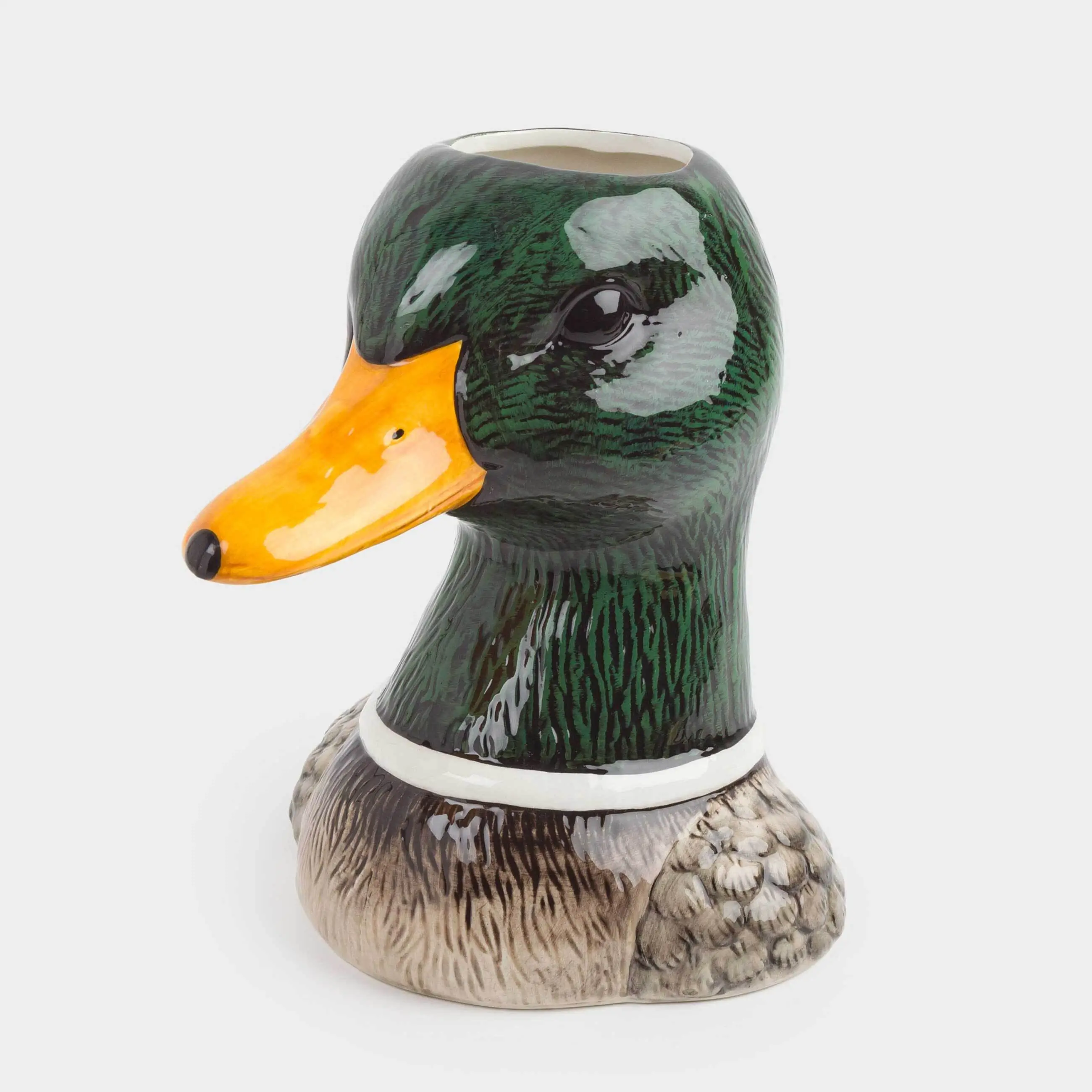 Ваза для цветов, 23 см, декоративная, керамика, Селезень, Duck