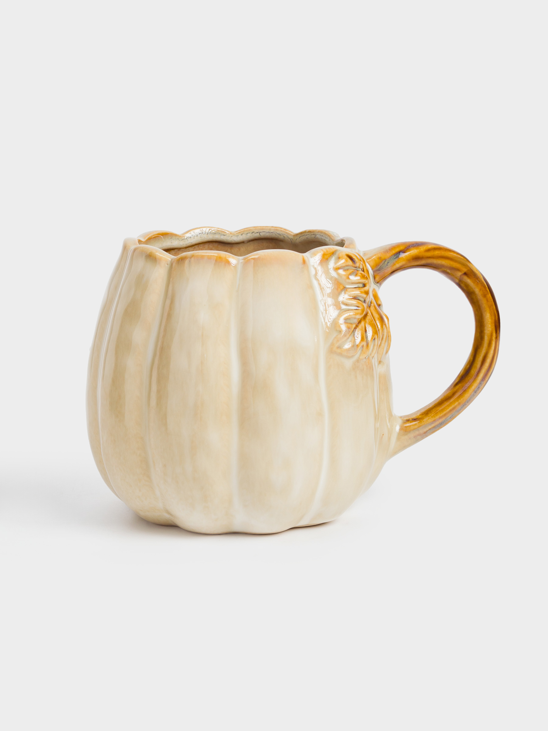 Кружка, 560 мл, керамика, молочно-коричневая, Тыква, Pumpkin velir, image-0
