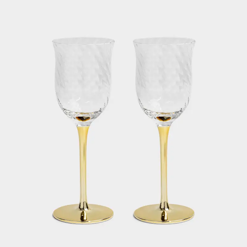 Рюмка 90 мл 2 шт стекло шампань ножка Wesso color 1990₽