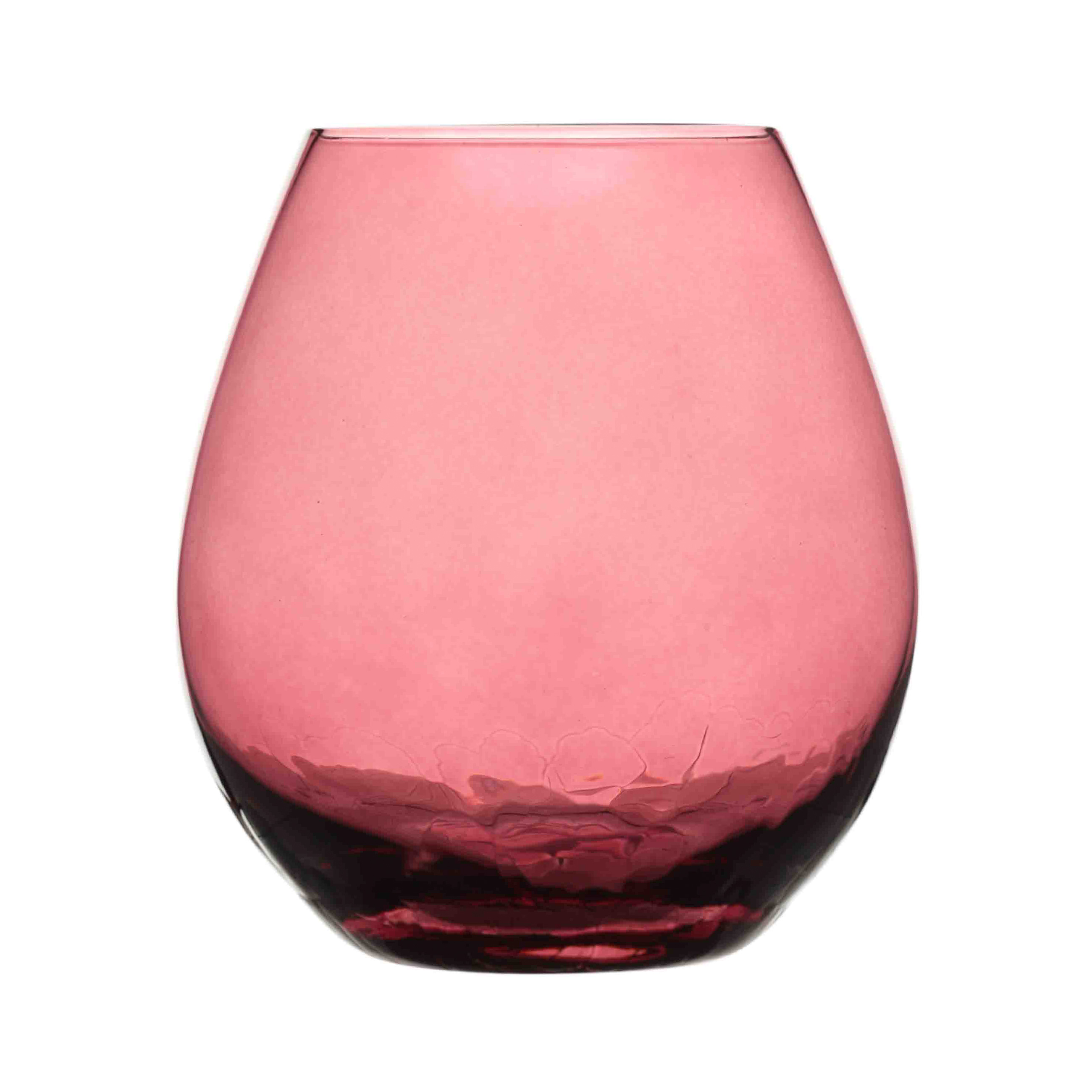 Стакан для виски, 450 мл, стекло, бордовый, Кракелюр, Ice color изображение № 2