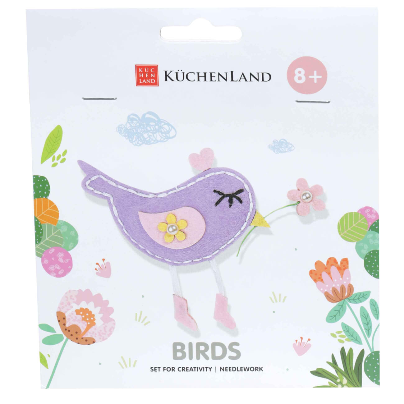 

Набор для творчества, 13x15 см, рукоделие, фетр, подвеска, Птица, Birds