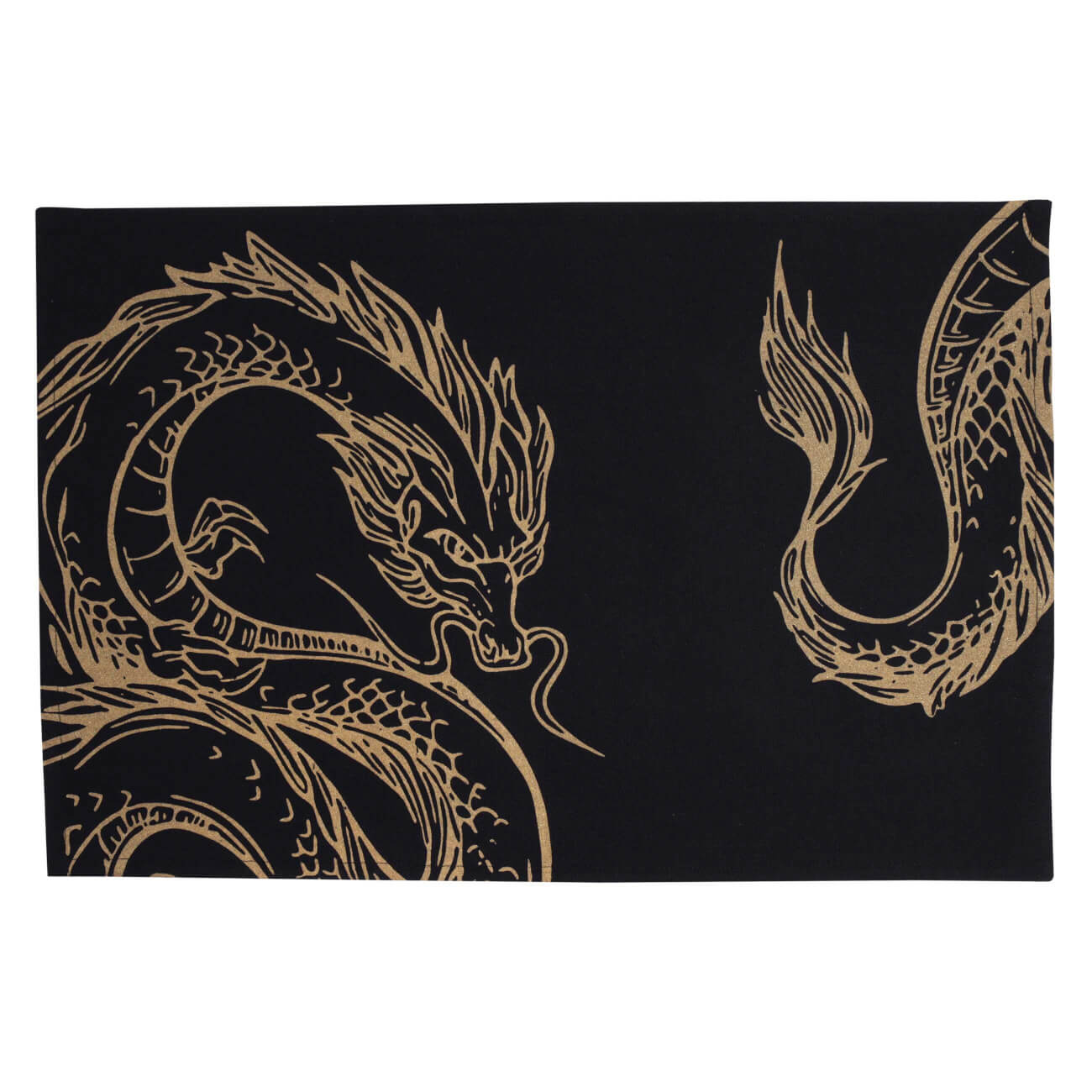 

Полотенце кухонное, 40х60 см, хлопок, черное, Дракон, Dragon dayron