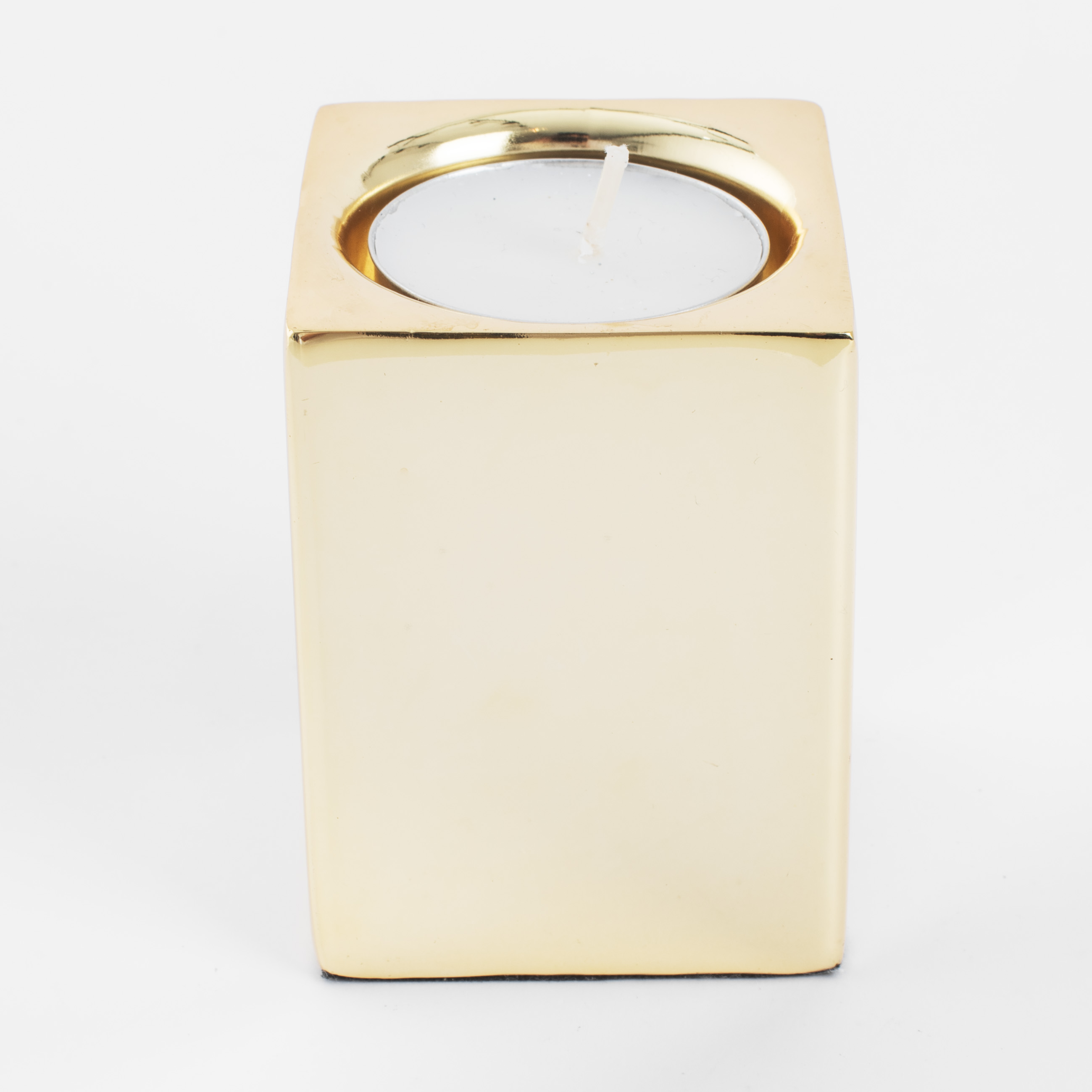 Подсвечник, 7 см, для чайной свечи, металл, золотистый, Fantastic gold изображение № 4