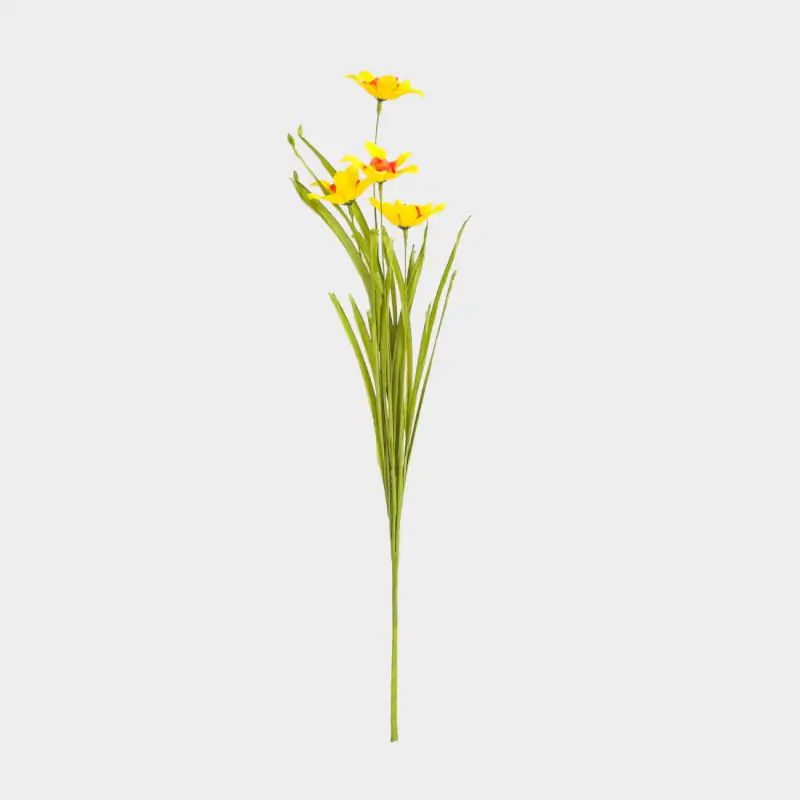 Ветка декоративная, 61 см, полиэстер/пластик, Желтые нарциссы, Flower garden