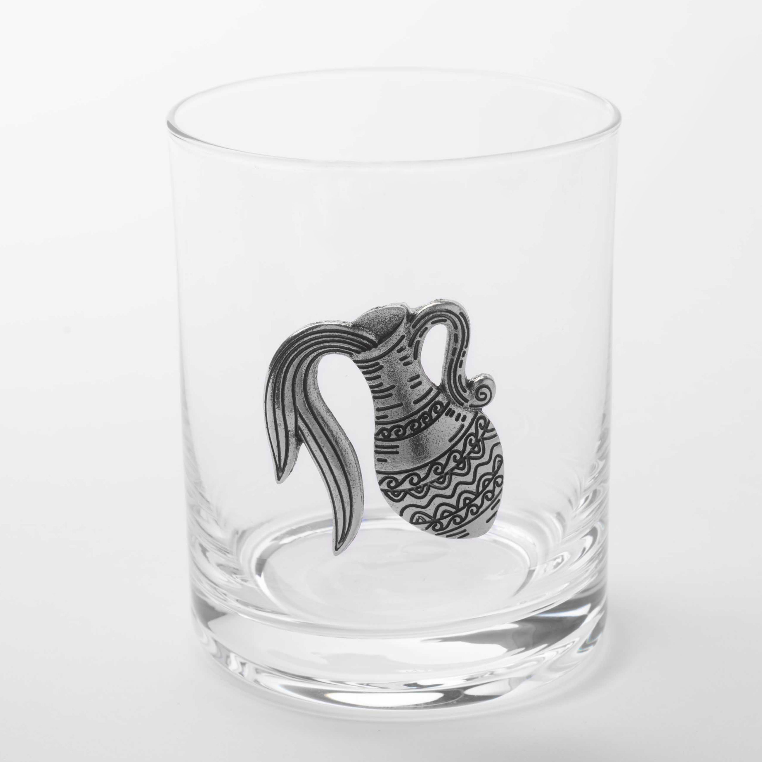 Стакан для виски 10 см 340 мл стеклометалл серебристый Водолей Zodiac 799₽