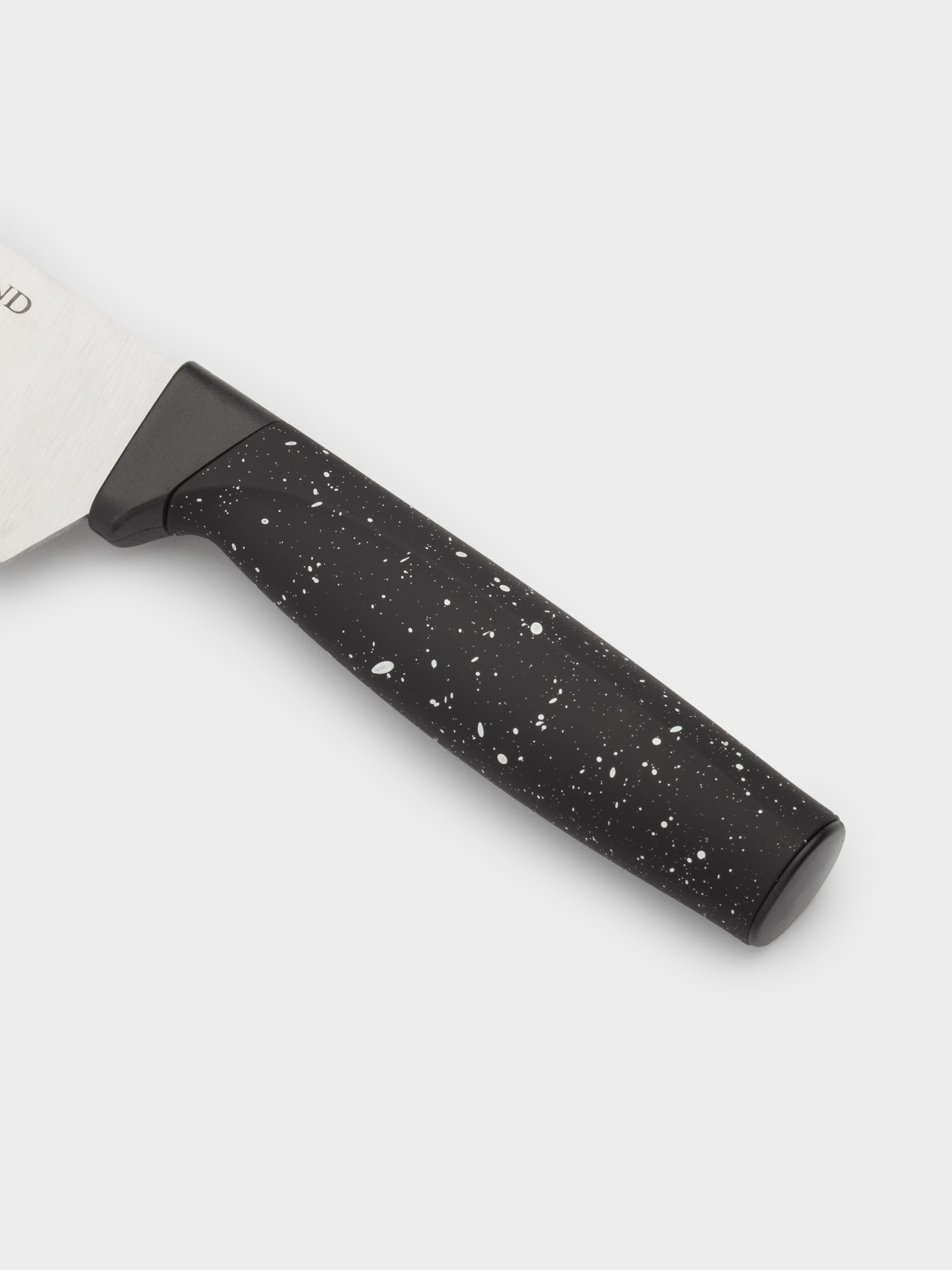 Набор ножей, 5 пр, в подставке, сталь/пластик, черный, в крапинку, Steel speckled, image-4