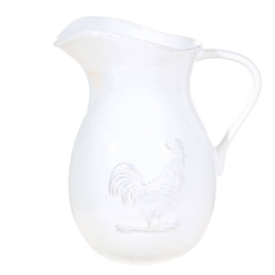 Кувшин, 1,6 л, керамика, белый, Петух, Provence rooster Кувшин, 1,6 л, керамика, белый, Петух, Provence rooster