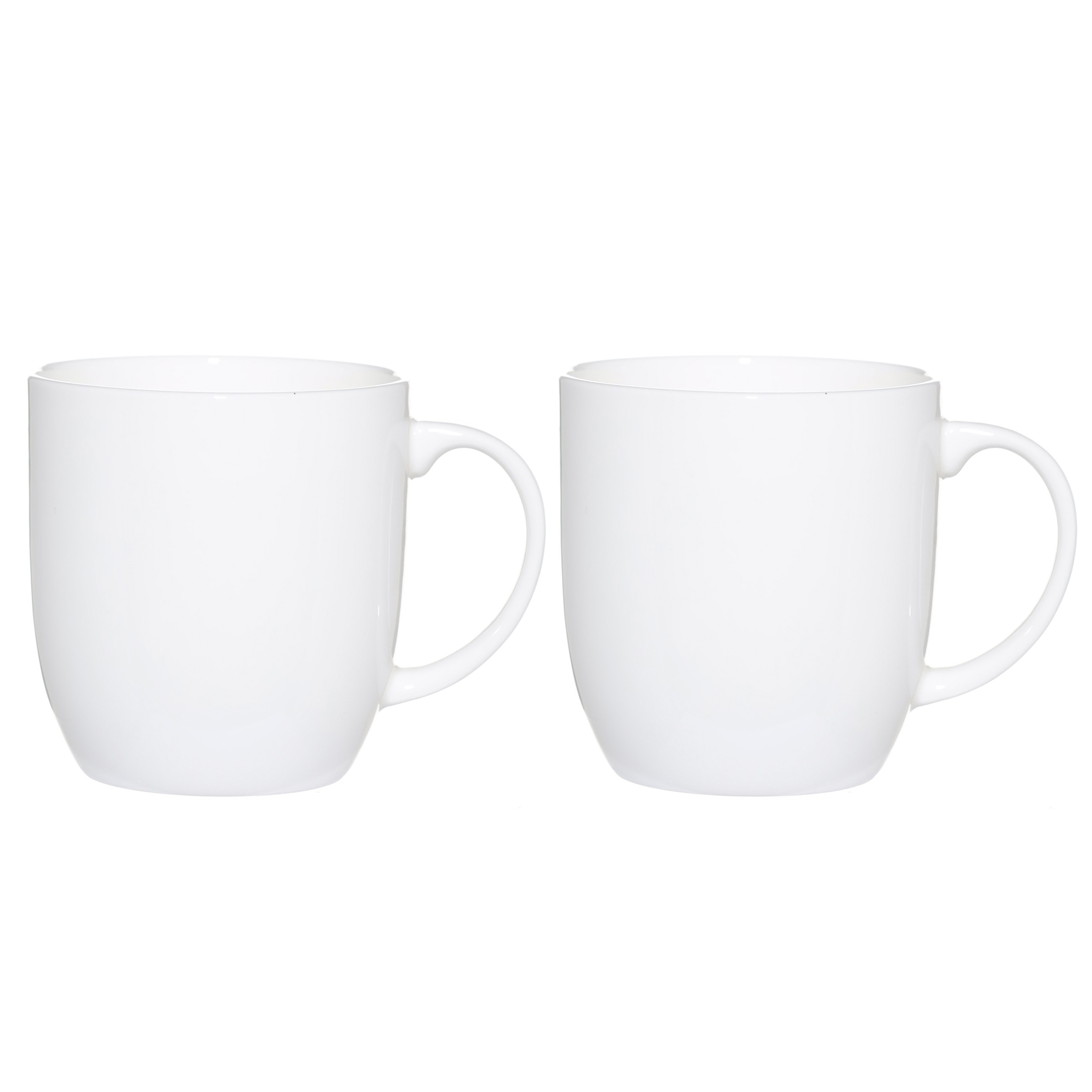 Кружка, 370 мл, 2 шт, фарфор F, белая, Ideal white, image-0