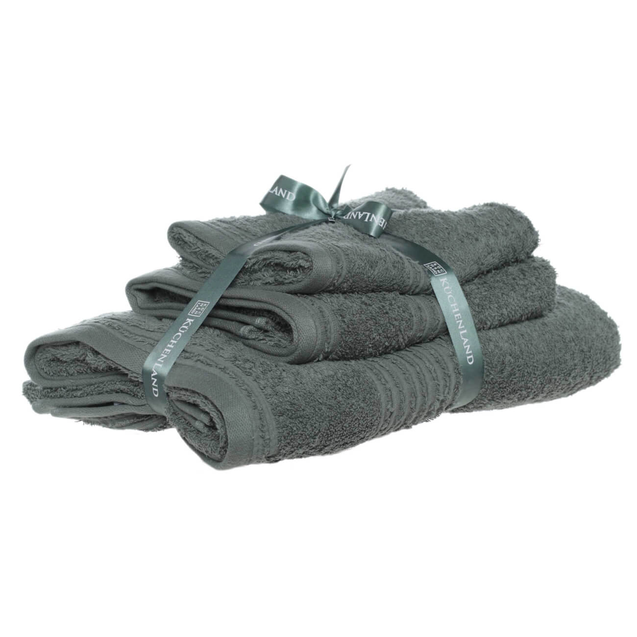

Комплект полотенец, 40х60/50х90/70х140 см, 3 шт, хлопок, зеленый, Natural cotton