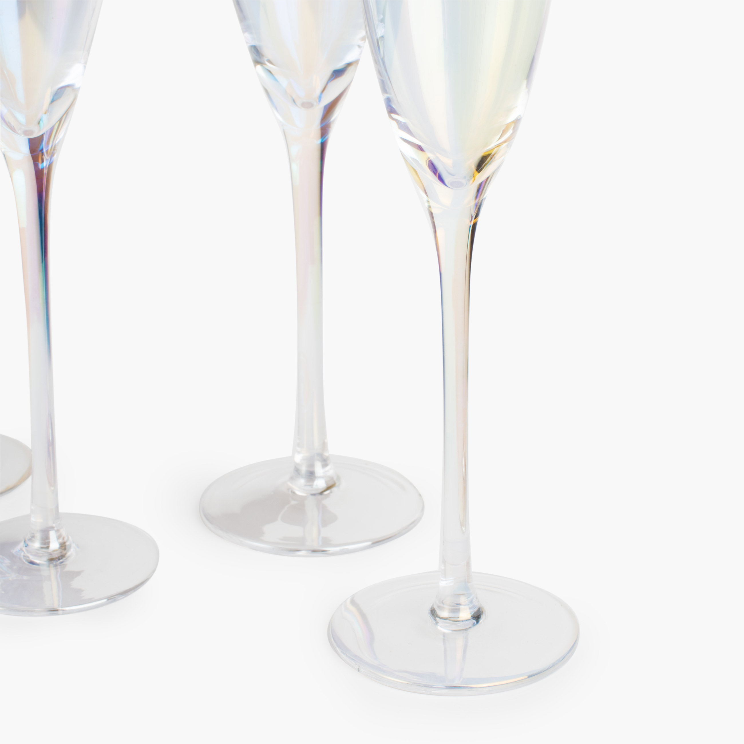 Бокал для шампанского, 180 мл, 4 шт, стекло, перламутр, Charm L polar изображение № 5