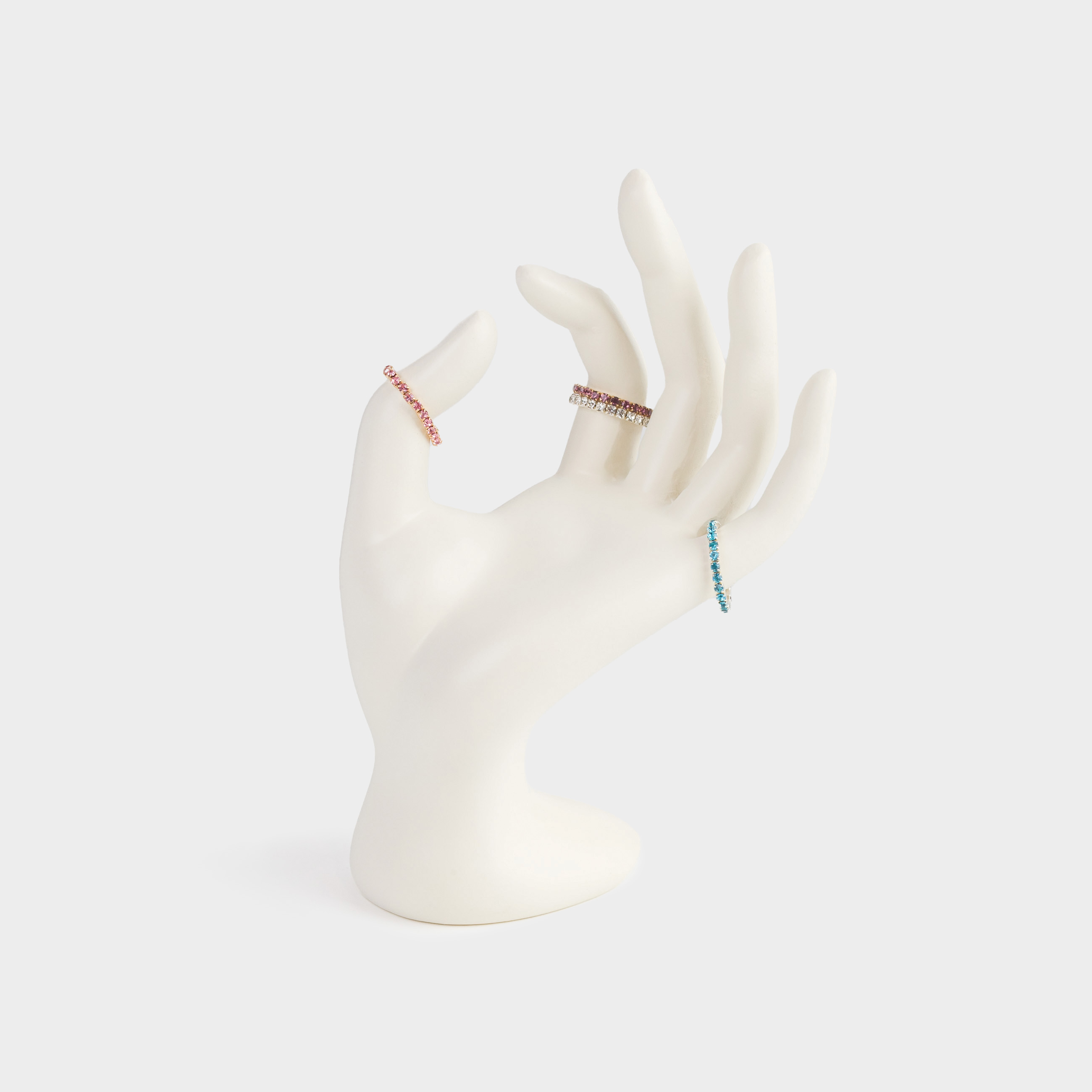 Держатель для украшений, 16 см, полирезин, молочный, Рука, Hand, image-5