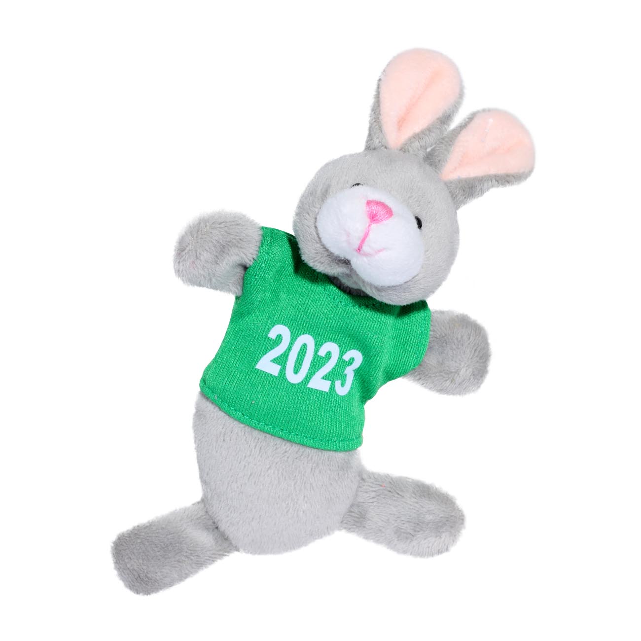 

Магнит, 12 см, полиэстер, серый, Заяц 2023, Rabbit