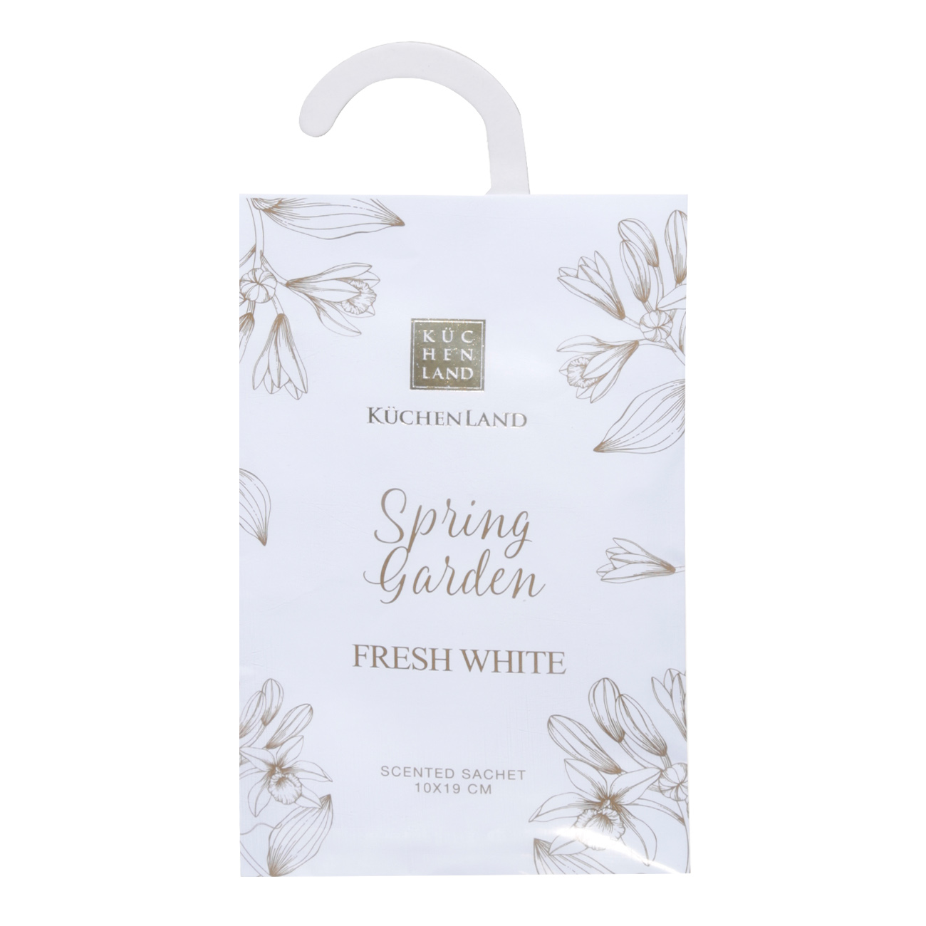 Саше ароматическое, 10х19 см, подвесное, Spring Garden, Fresh white, image-0