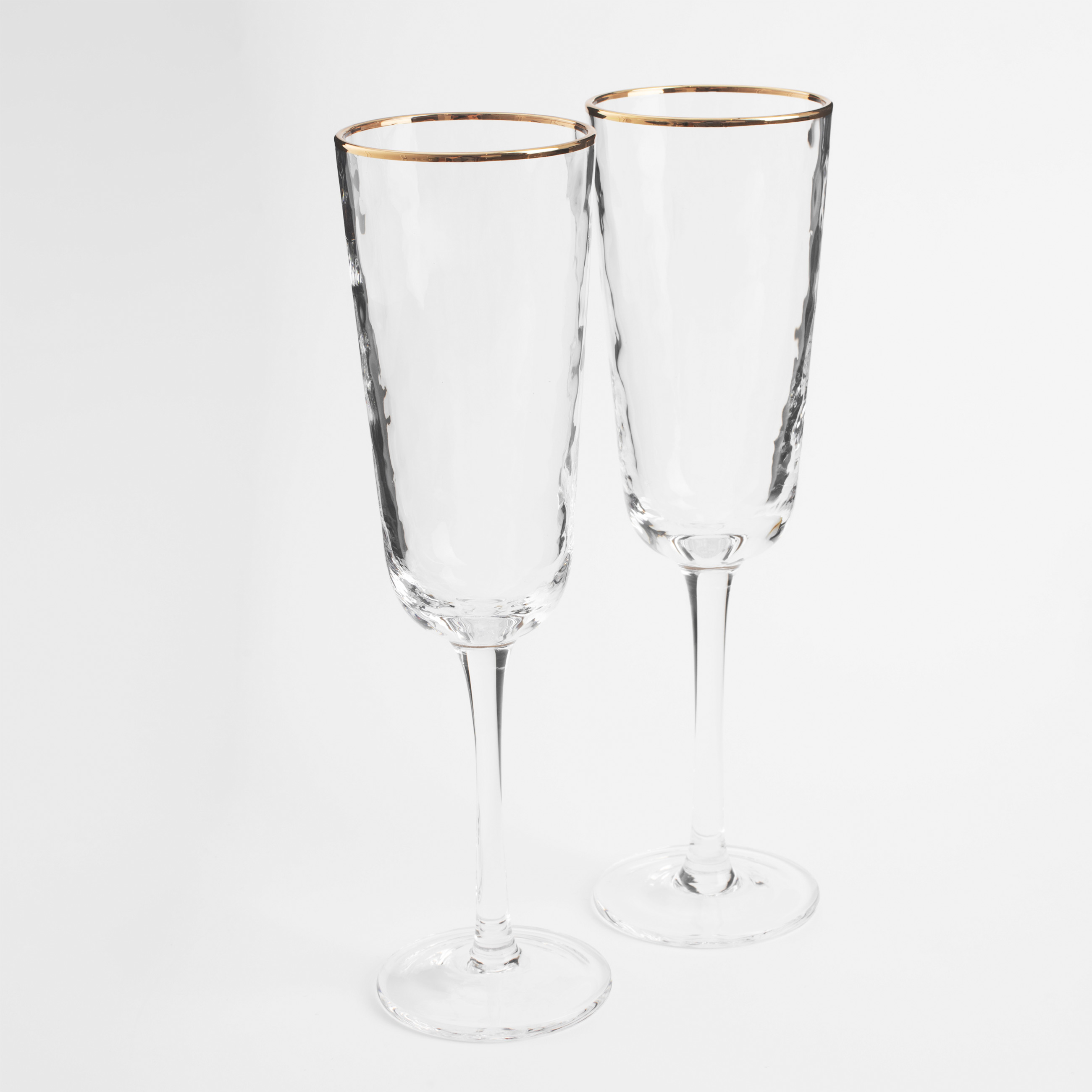 Бокал для шампанского, 190 мл, 2 шт, стекло, с золотистым кантом, Liomea gold изображение № 2