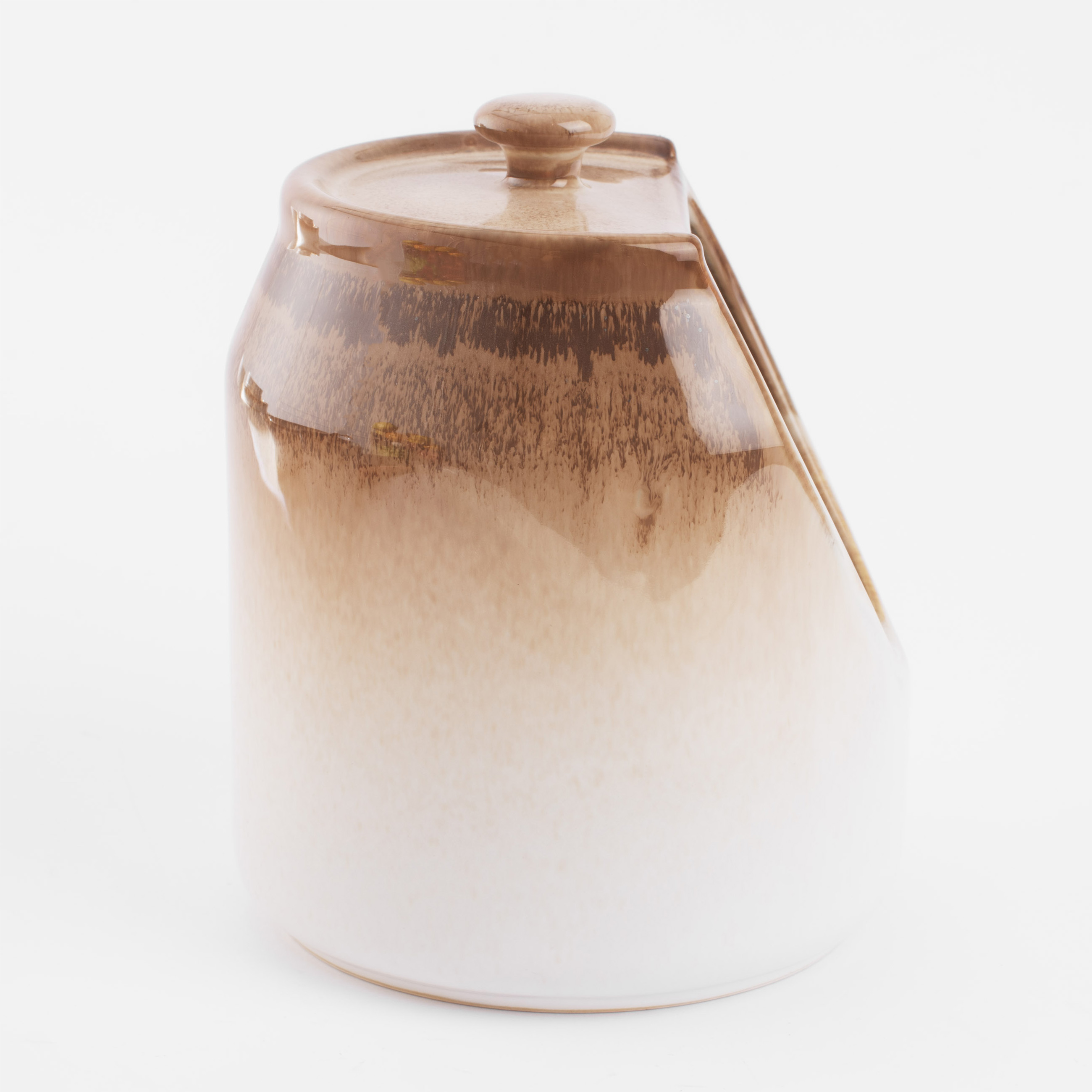 Емкость для соли, 15 см, керамика, бежевый градиент, Velir изображение № 3