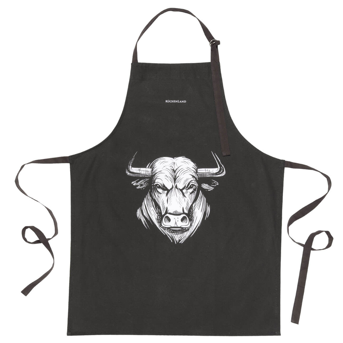 

Фартук, 70х85, хлопок, черный, Бык, Bull