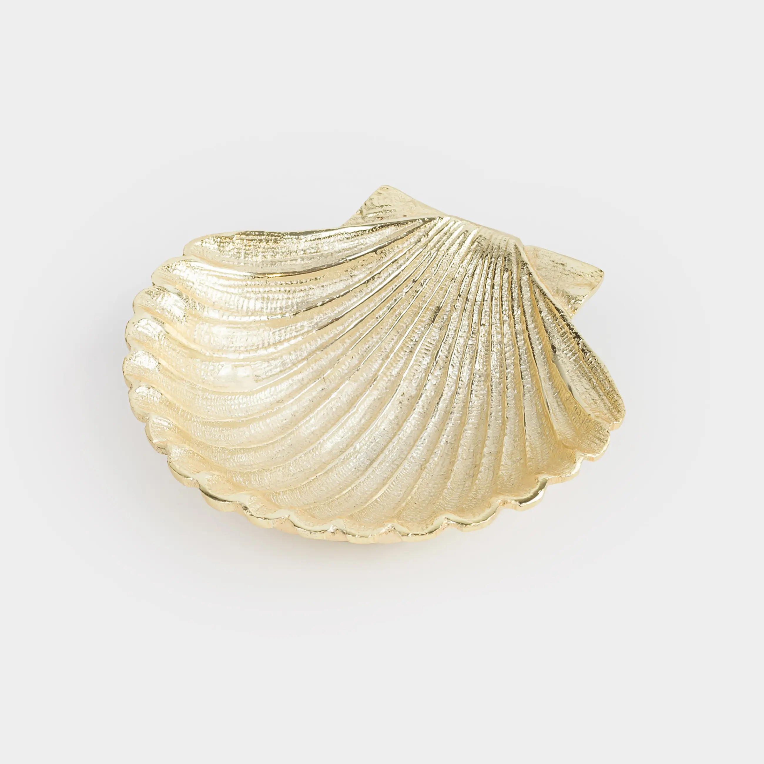 Блюдо декоративное, 13х14 см, металл, золотистое, Ракушка, Fantastic gold