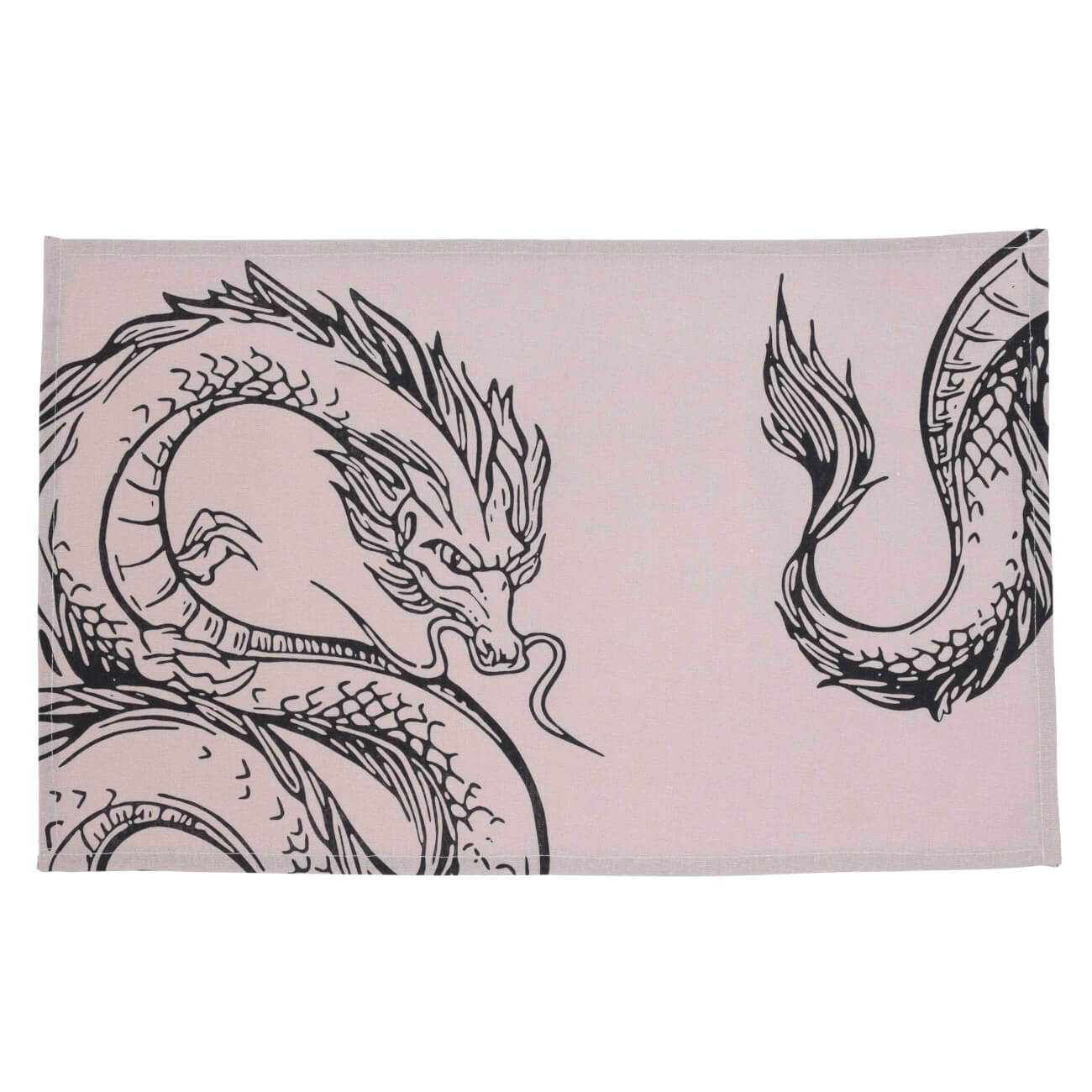

Полотенце кухонное, 40х60 см, хлопок, бежевое, Дракон, Dragon dayron