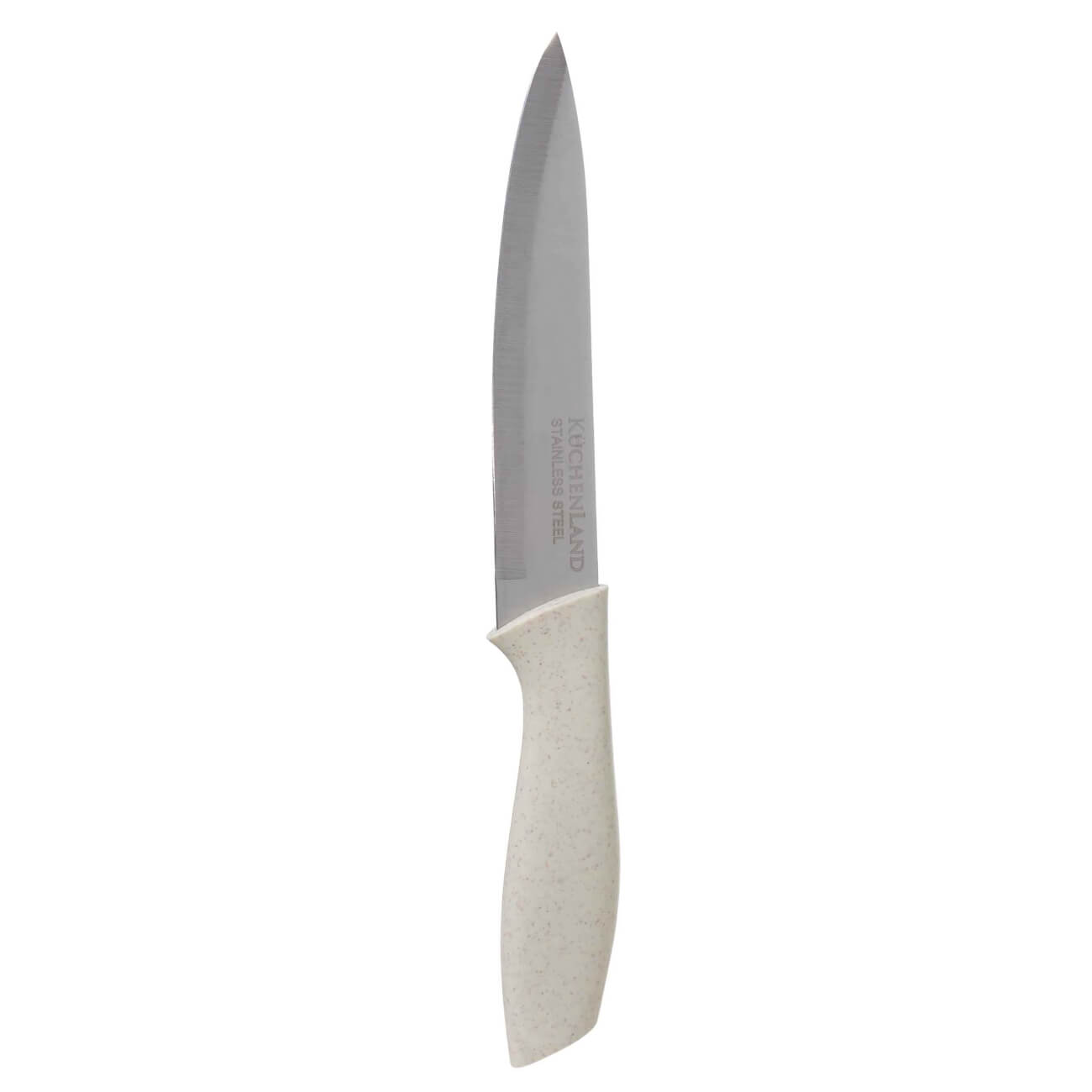 Нож для нарезки, 15 см, сталь/пластик, молочный, Speck-light