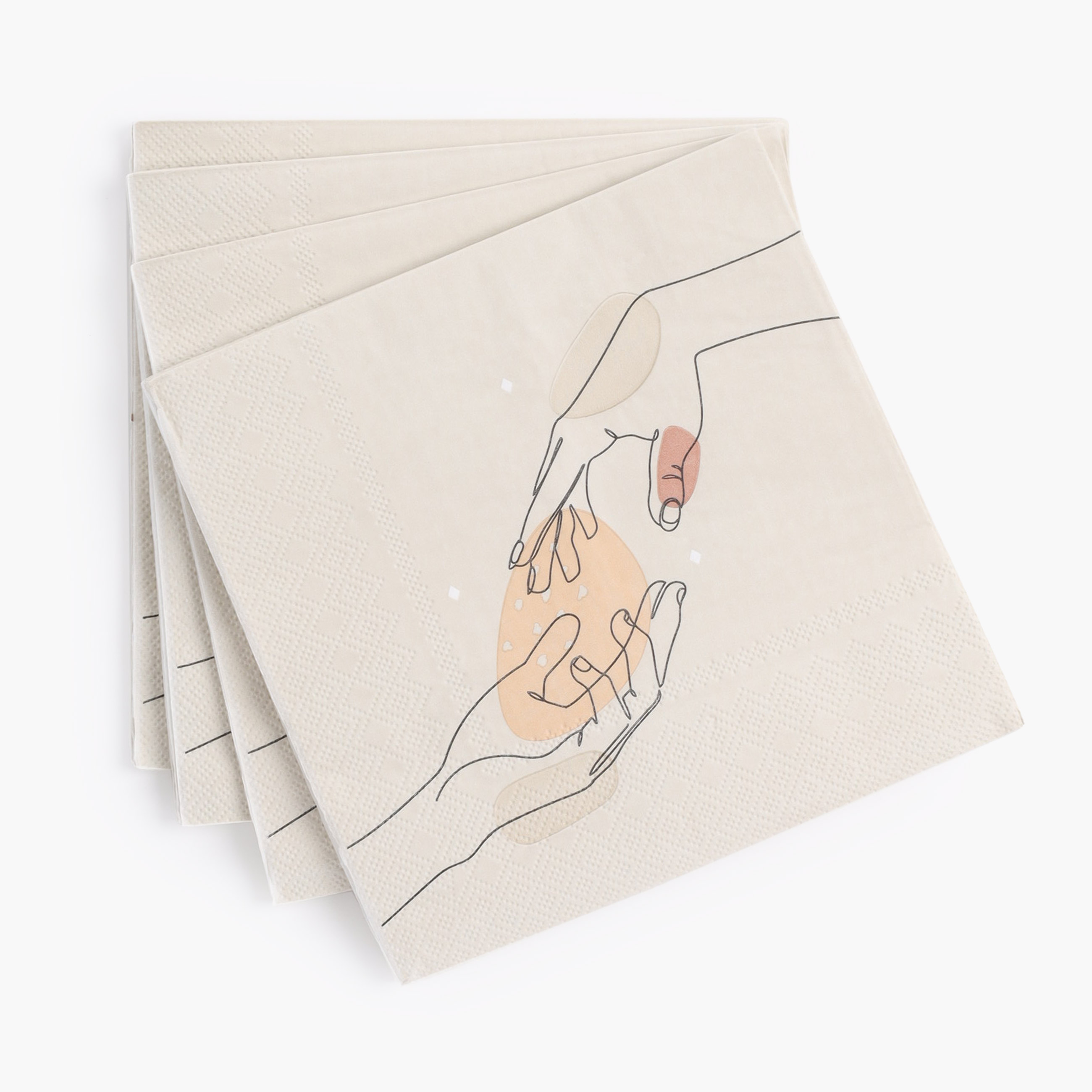 Салфетки бумажные, 33х33 см, 20 шт, Руки, Hand изображение № 2