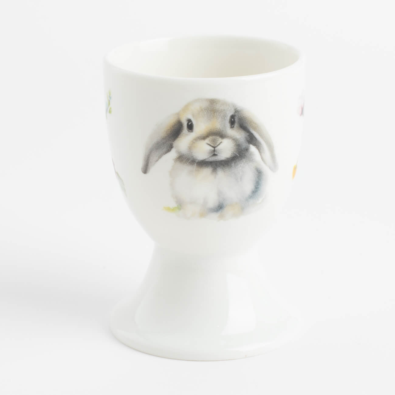 

Подставка для яйца, 7 см, фарфор N, белая, Кролик в цветах, Pure Easter