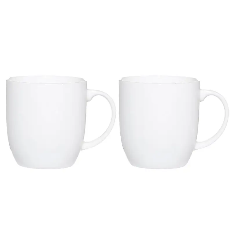 Кружка, 370 мл, 2 шт, фарфор F, белая, Ideal white