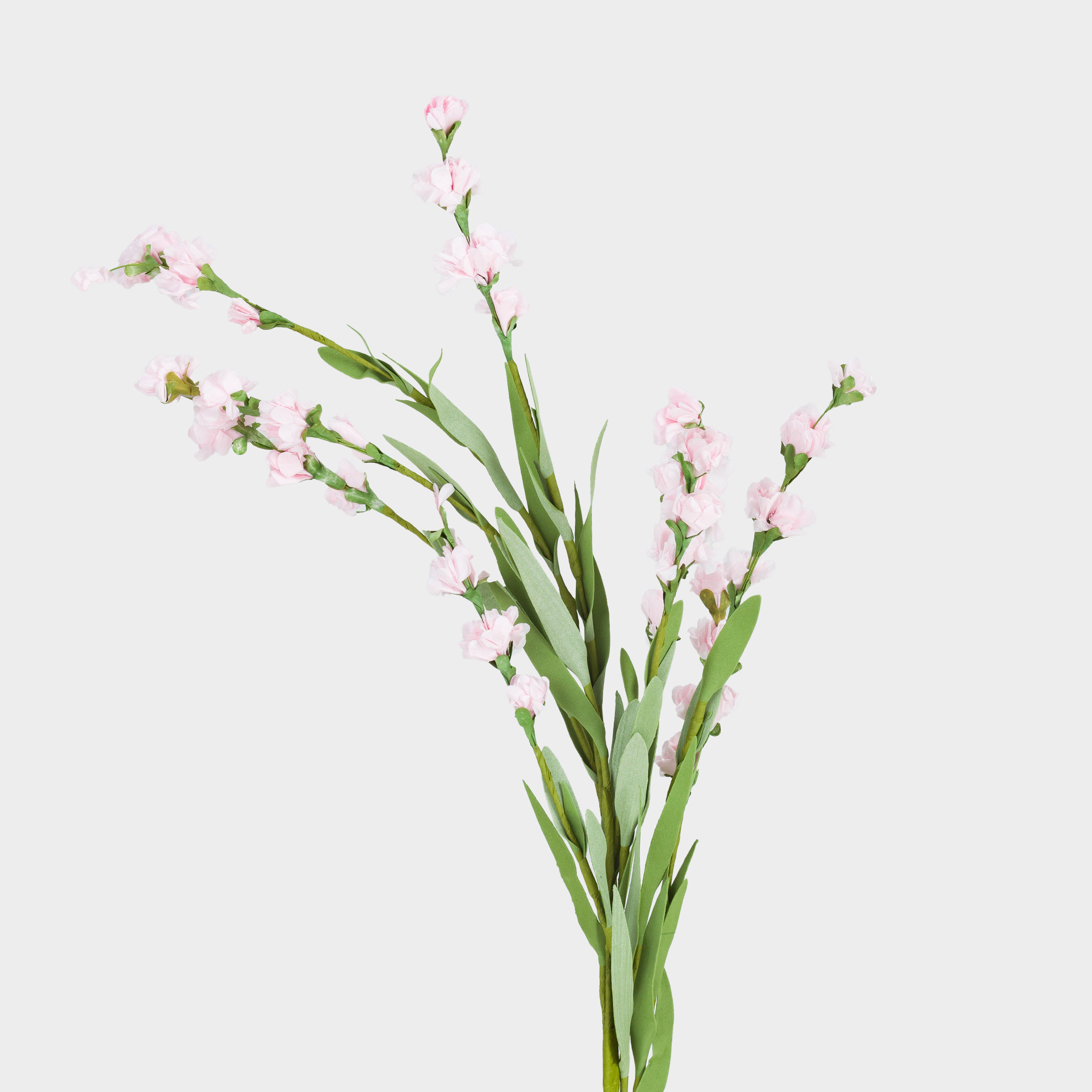 Ветка декоративная, 78 см, бумага/пенопласт, Розовые ландыши, Flower garden
